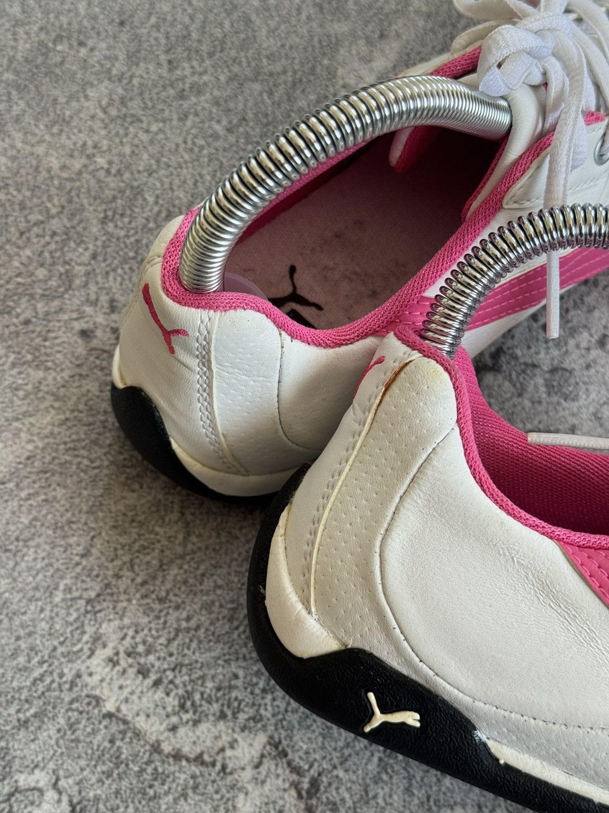 Puma Puma 39/EUR 25cm SpeedCat white & pink sneakers hi top shoes Size US 8.5 / IT 38.5 - 19 Thumbnail