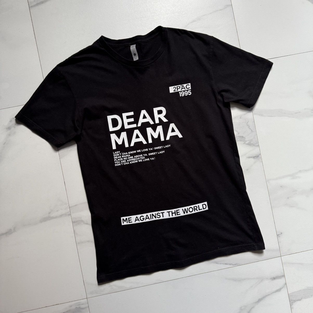 Rap Tees Sick Rare! 2Pac Dear Mama Vintage T-Shirt Size US M / EU 48-50 / 2 - 3 Thumbnail
