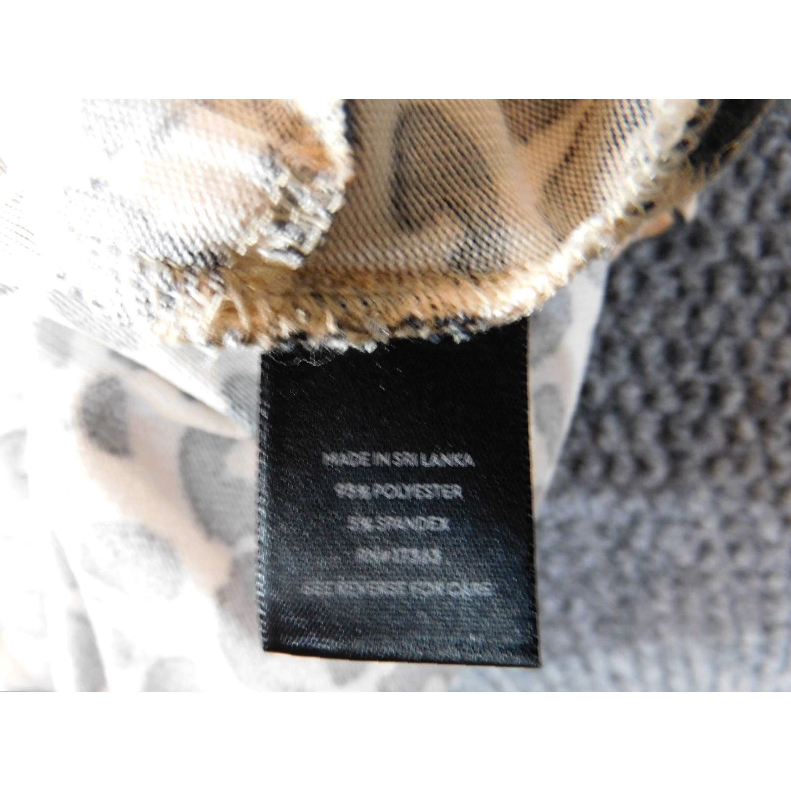 Vintage Simply Vera Vera Wang dress Short Brown animal print A-Line stretch Sundress L Women Casual Work Vintage: No Size L / US 10 / IT 46 - 7 Thumbnail