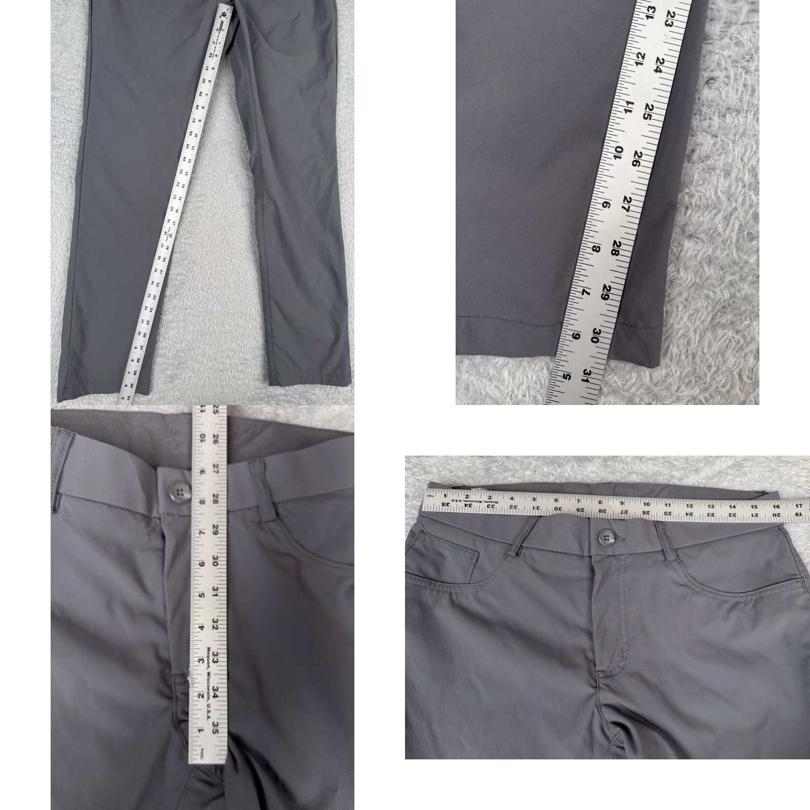 Vintage Cintas Pants 34 Gray Chino Nylon Blend Design Collection Straight Leg Uniform Size US 34 / EU 50 - 8 Thumbnail