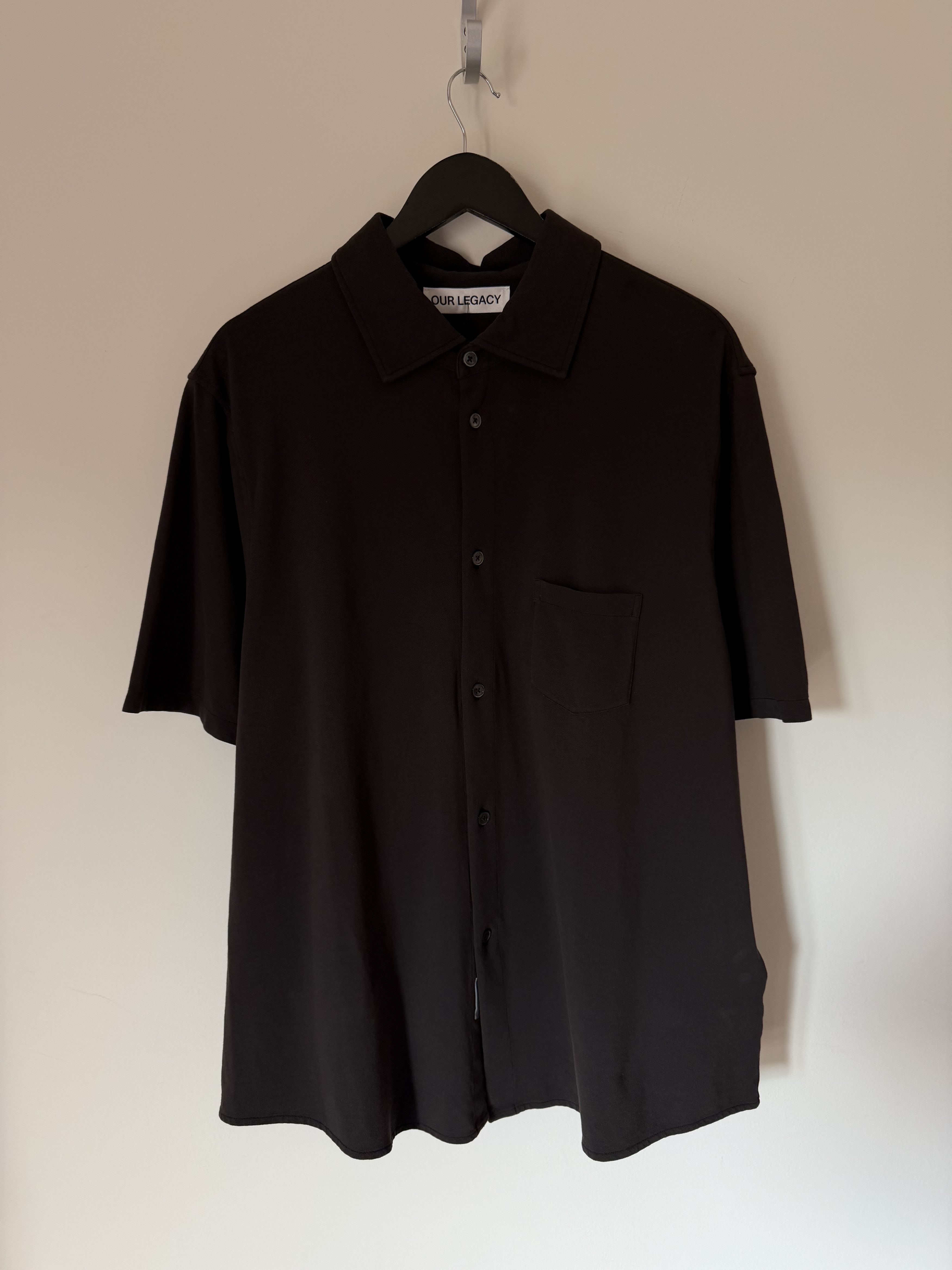 Our Legacy Our Legacy Analog Short Sleeve Shirt in Deep Brown Size US M / EU 48-50 / 2 - 1 Thumbnail