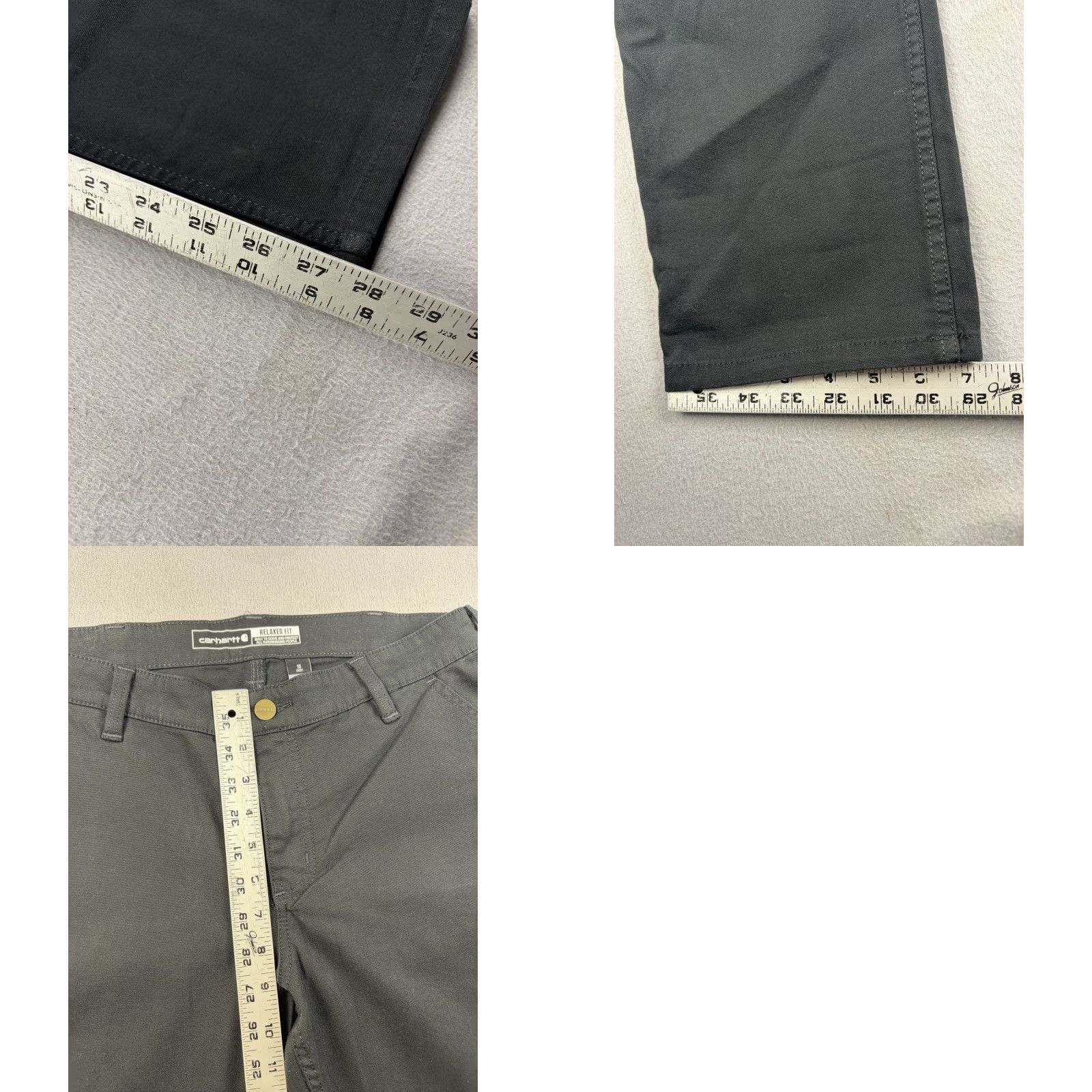 Carhartt Carhartt Womens Pants Relaxed Fit Black 10 Short Rugged Flex Workwear Twill Carpenter Pants Size 32" / US 10 / IT 46 - 8 Thumbnail