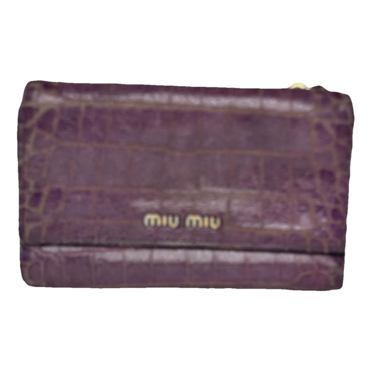Miu Miu Pink Leather Wallet Size ONE SIZE - 1 Thumbnail