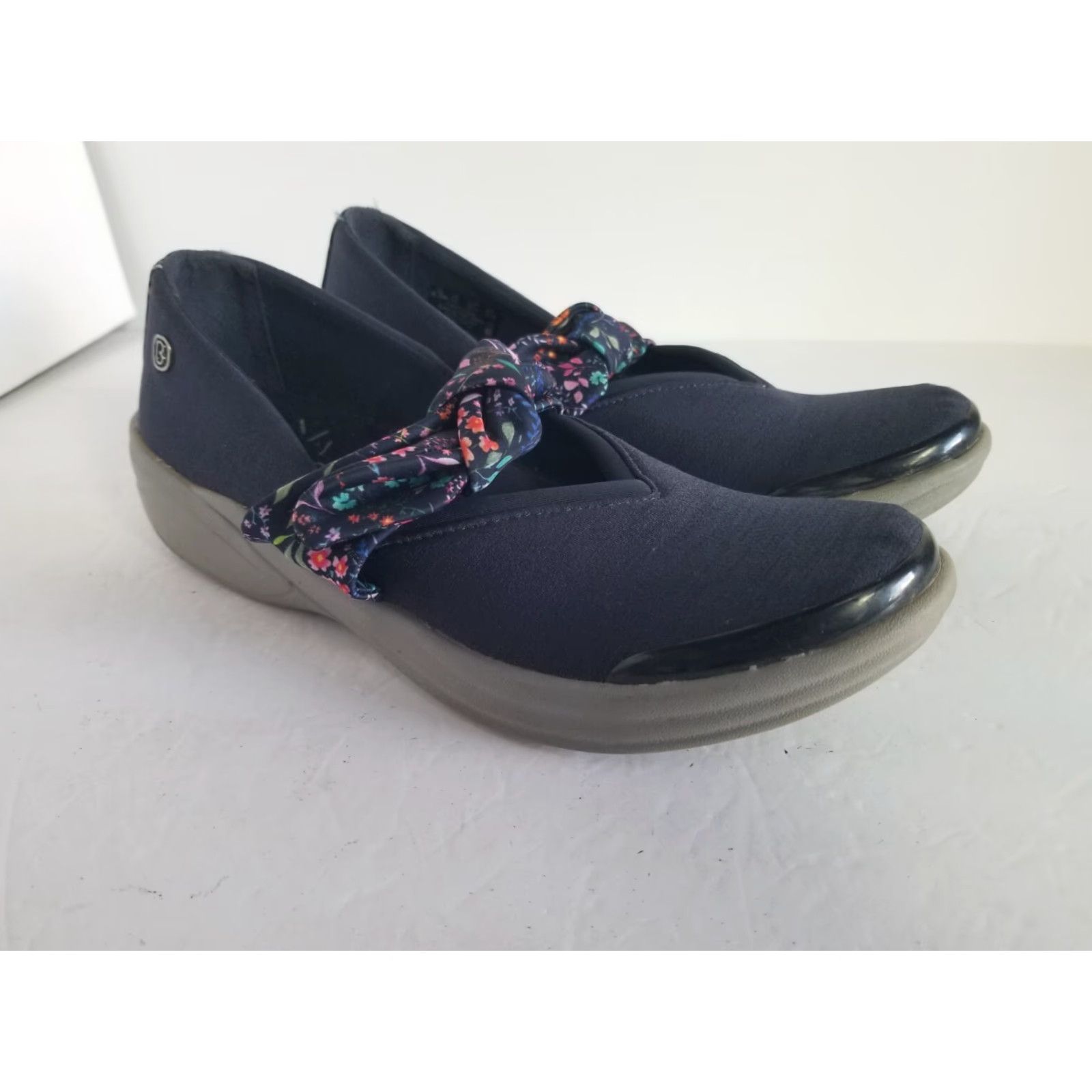 Vintage Bzees Womens Slip-On Bow Comfort Walking Loafers Blue 6.5 M Shoes Women Size US 4 / IT 34 - 2 Thumbnail