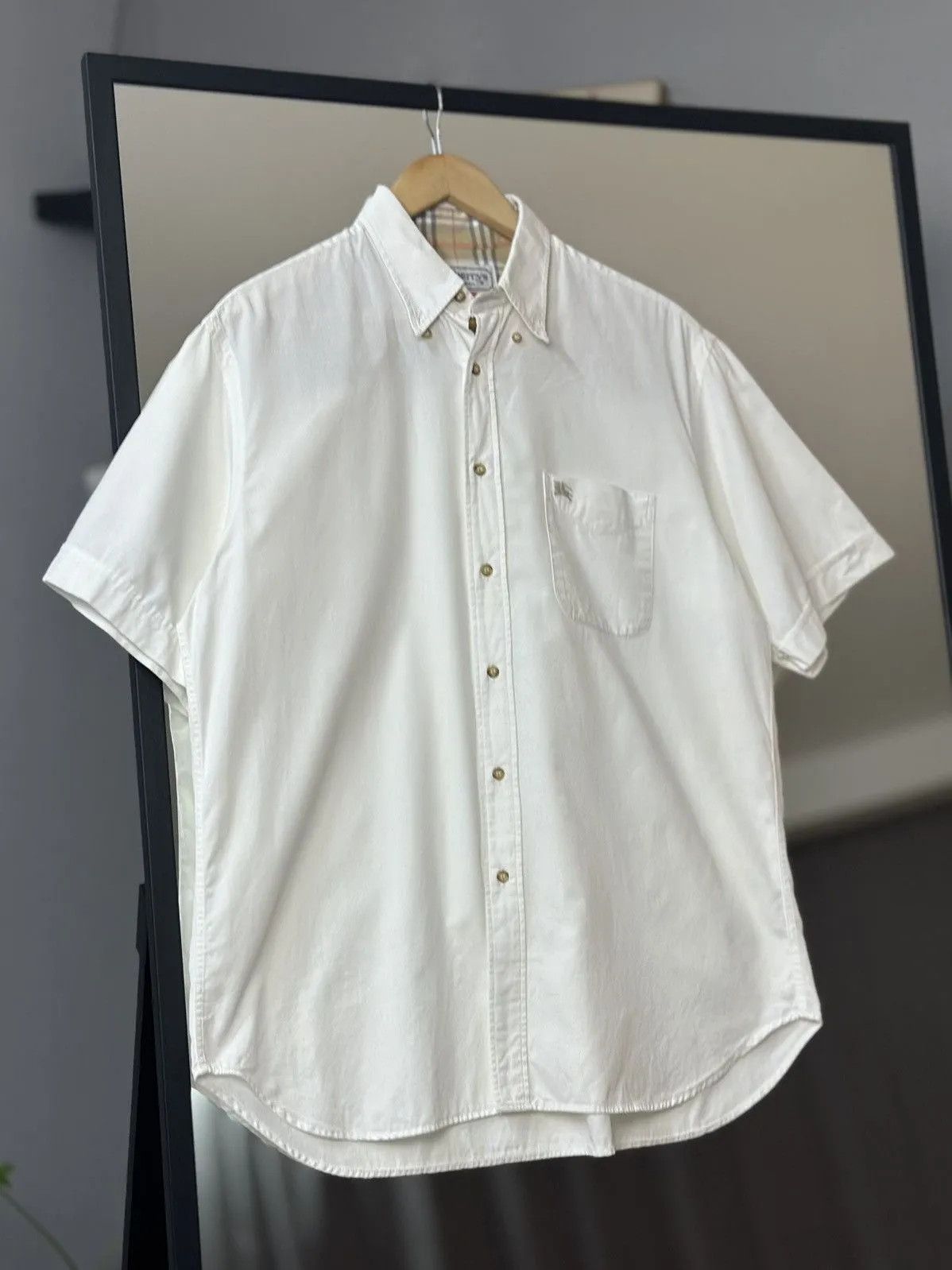 Burberry Prorsum Shirt White Avantgarde Luxury Burberrys Crew Neck Prada Y2K Size US M / EU 48-50 / 2 - 3 Thumbnail
