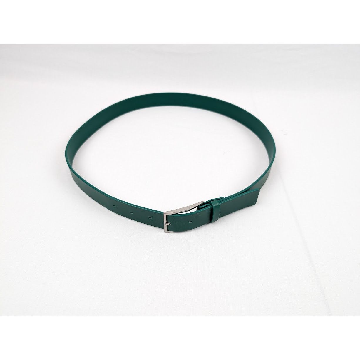 Bottega Veneta o1rshd1 Size: 95/ French Calf Nappa Belt Racing Green/Silver Size 36 - 12 Thumbnail