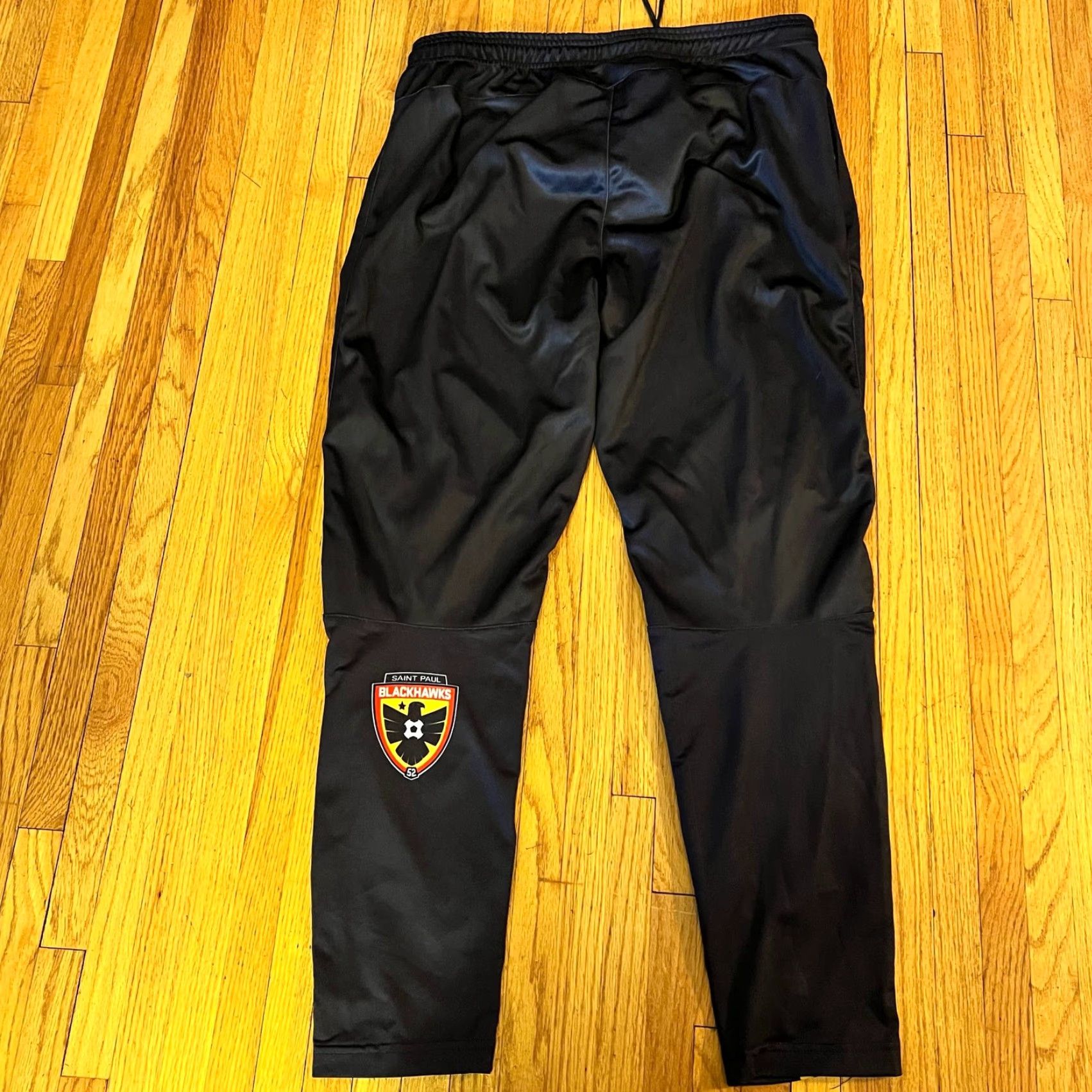 Vintage Podium Wear Pants Adult XL Black Track Mens Saint Paul Blackhawks Soccer Size US 36 / EU 52 - 4 Thumbnail