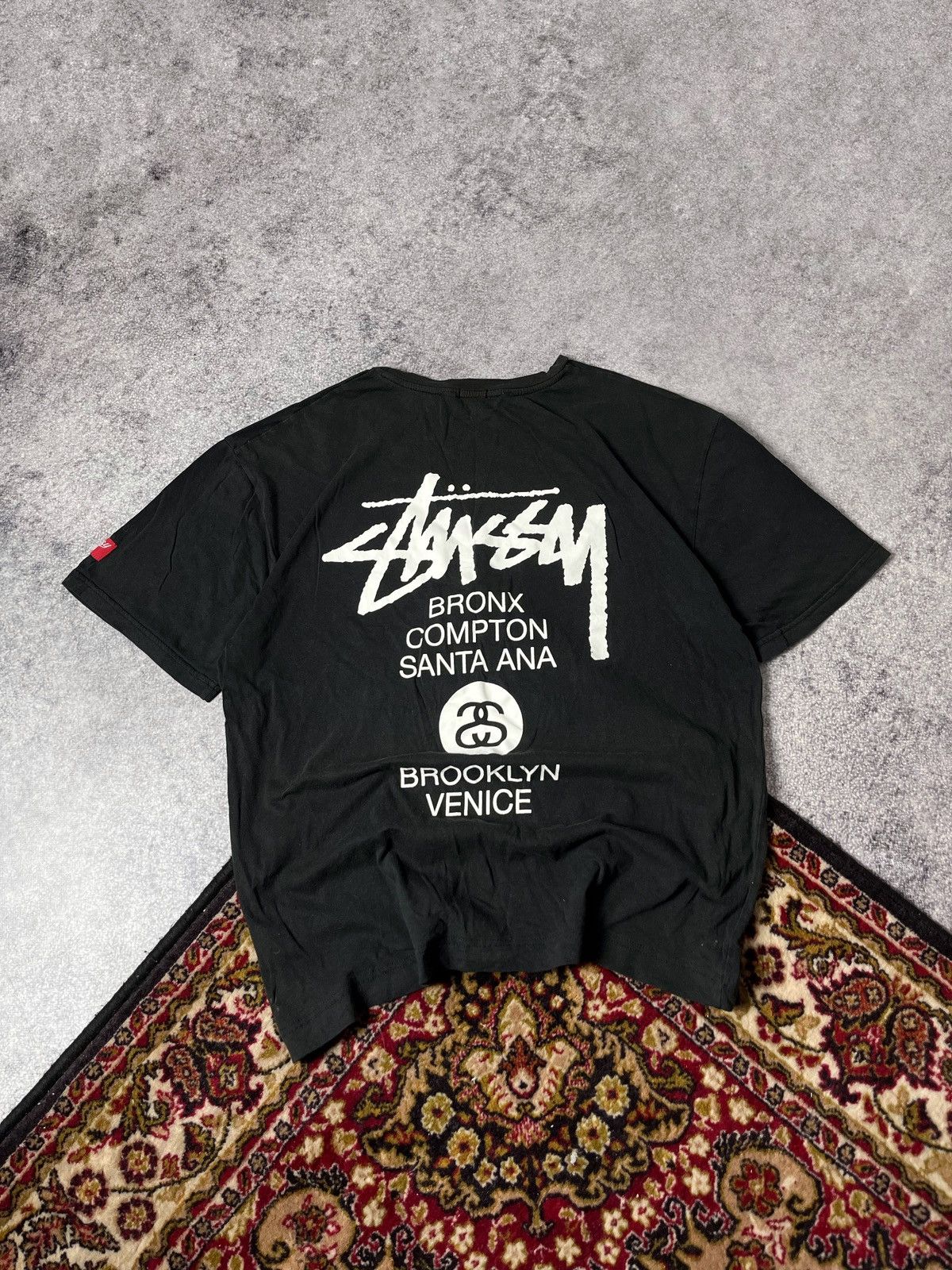 Stussy 🔥90’S STUSSY BOXY USA BIG LOGO T SHIRT VINTAGE TEE Size US M / EU 48-50 / 2 - 7 Thumbnail