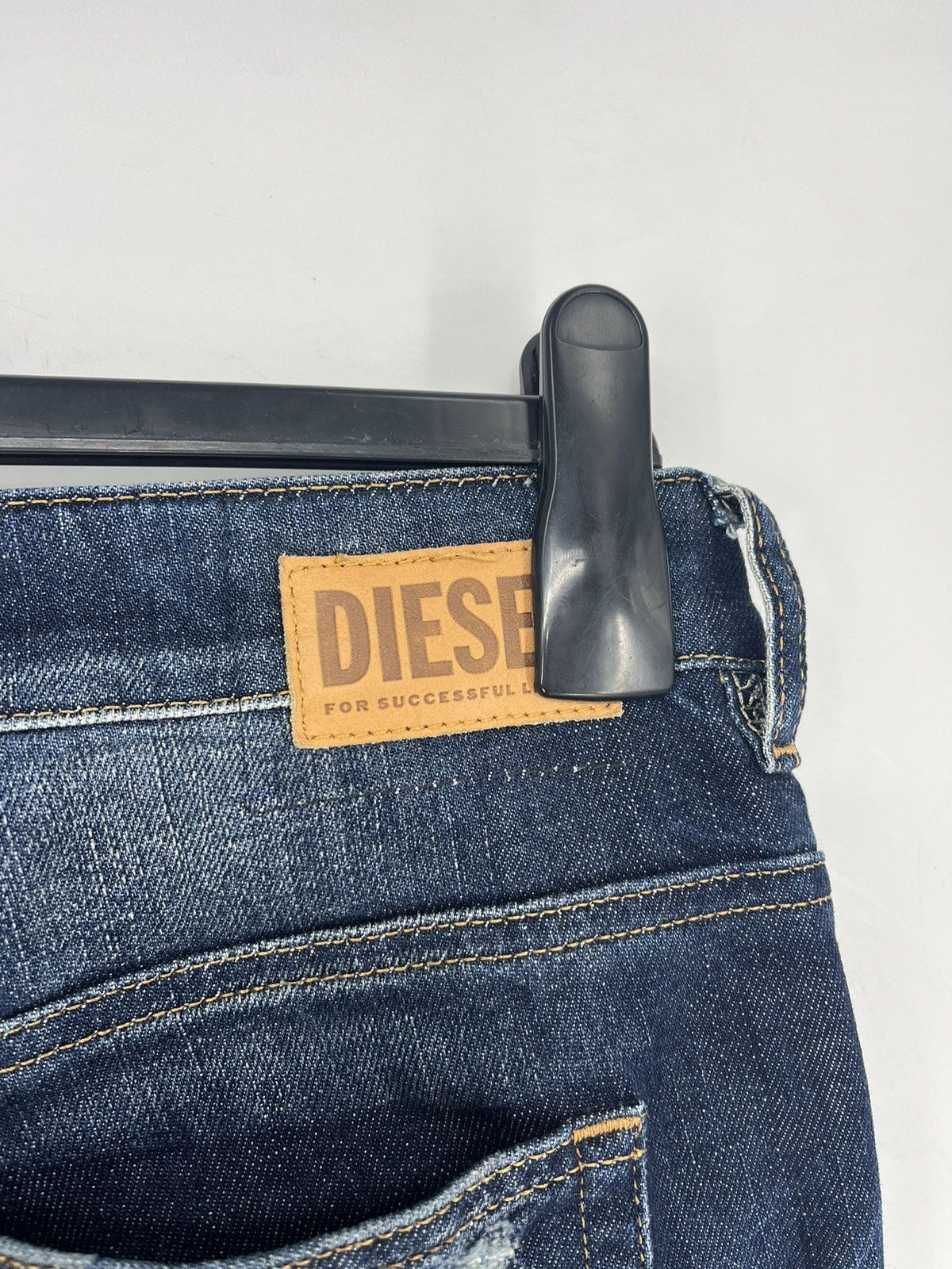 Diesel × Vintage Vintage Y2K Men’s Diesel Distressed Patchwork Denim Jeans Size US 30 / EU 46 - 12 Thumbnail