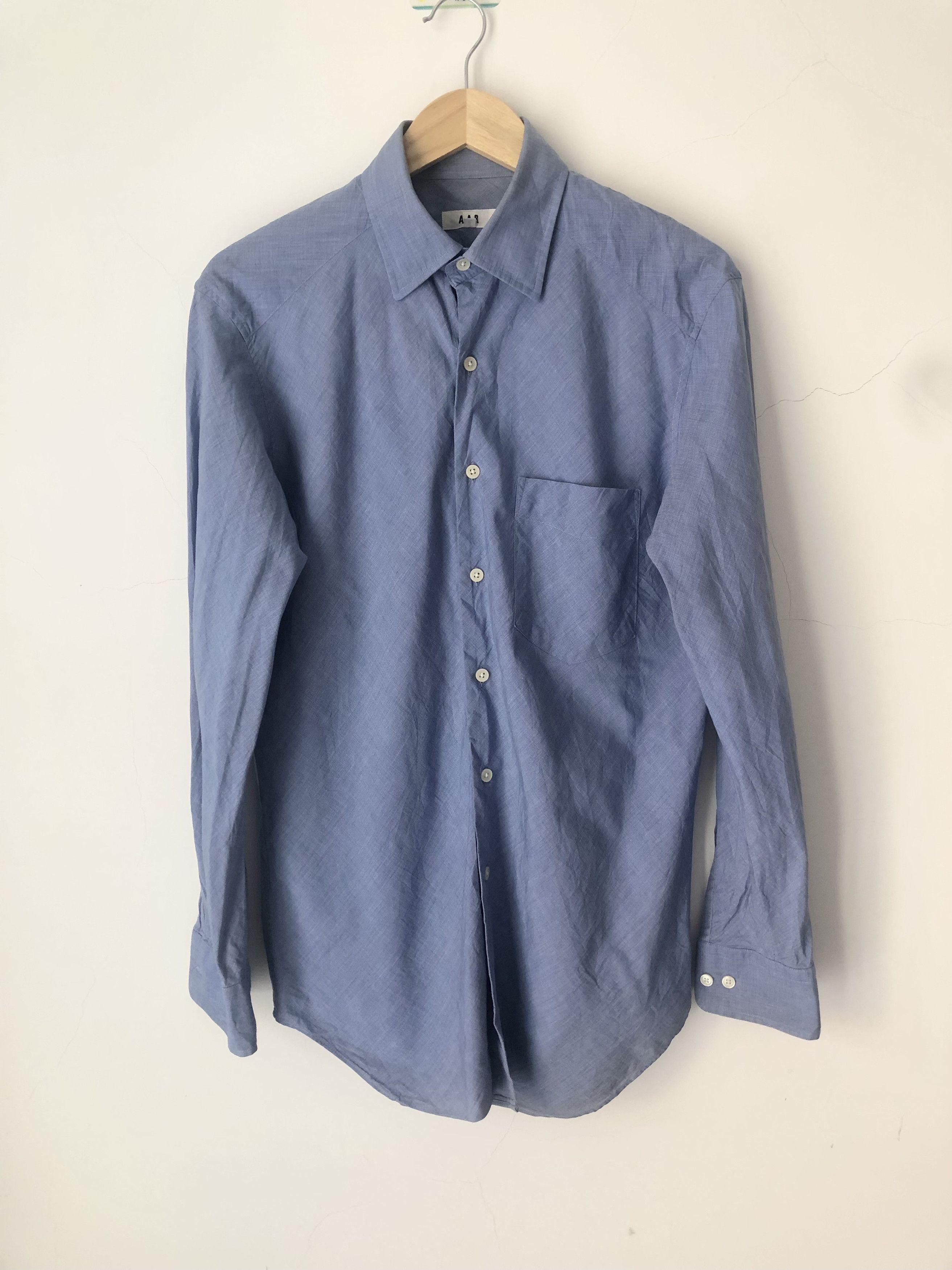 Yohji Yamamoto blue shirt Size US L / EU 52-54 / 3 - 1 Thumbnail