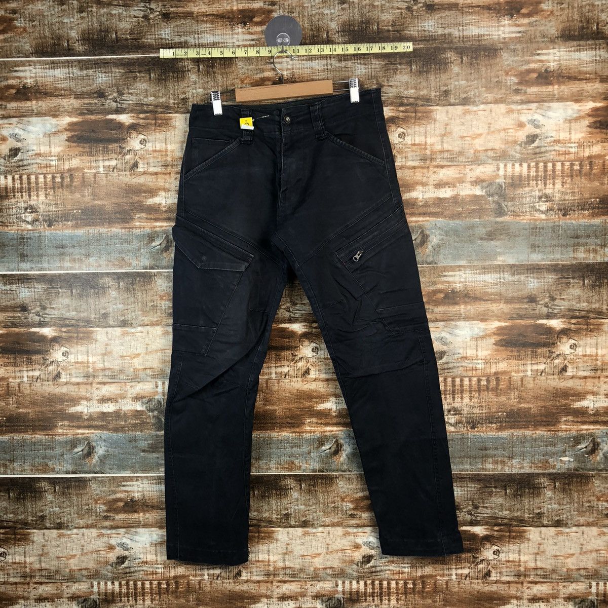 Japanese Brand DL Genba Dark Blue Cargo Multipocket Pants #C716 Size US 28 / EU 44 - 1 Thumbnail