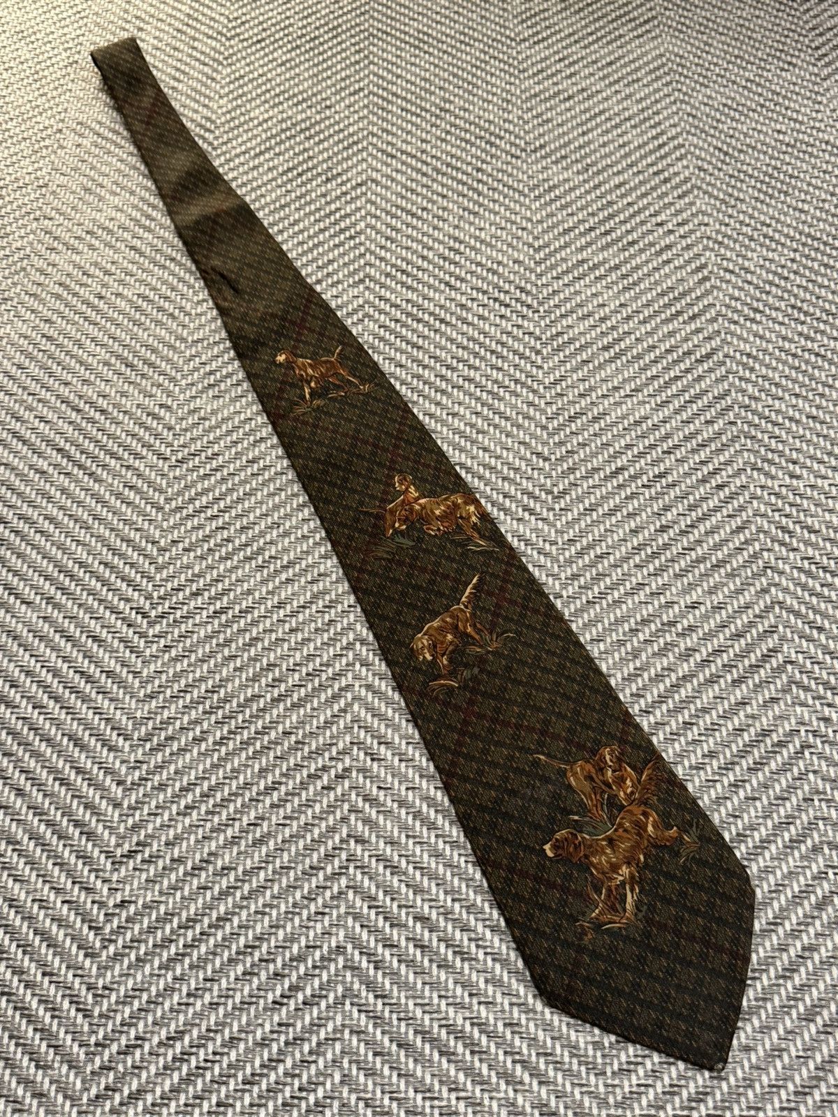Ralph Lauren Ralph Lauren Hunting Dog Pattern Tie Size ONE SIZE - 2 Thumbnail