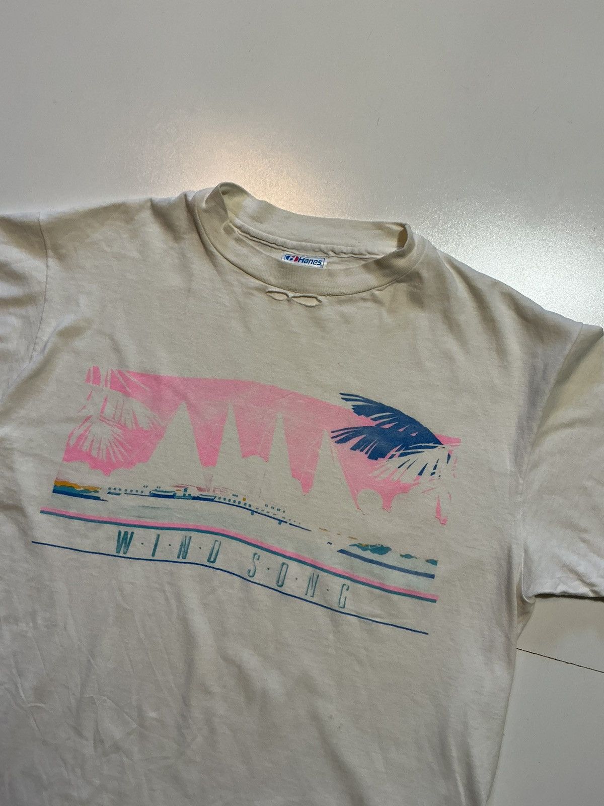 Vintage Vintage 90s Windstar Cruises Wind Song Ship Souvenir T-Shirt Size US L / EU 52-54 / 3 - 3 Thumbnail
