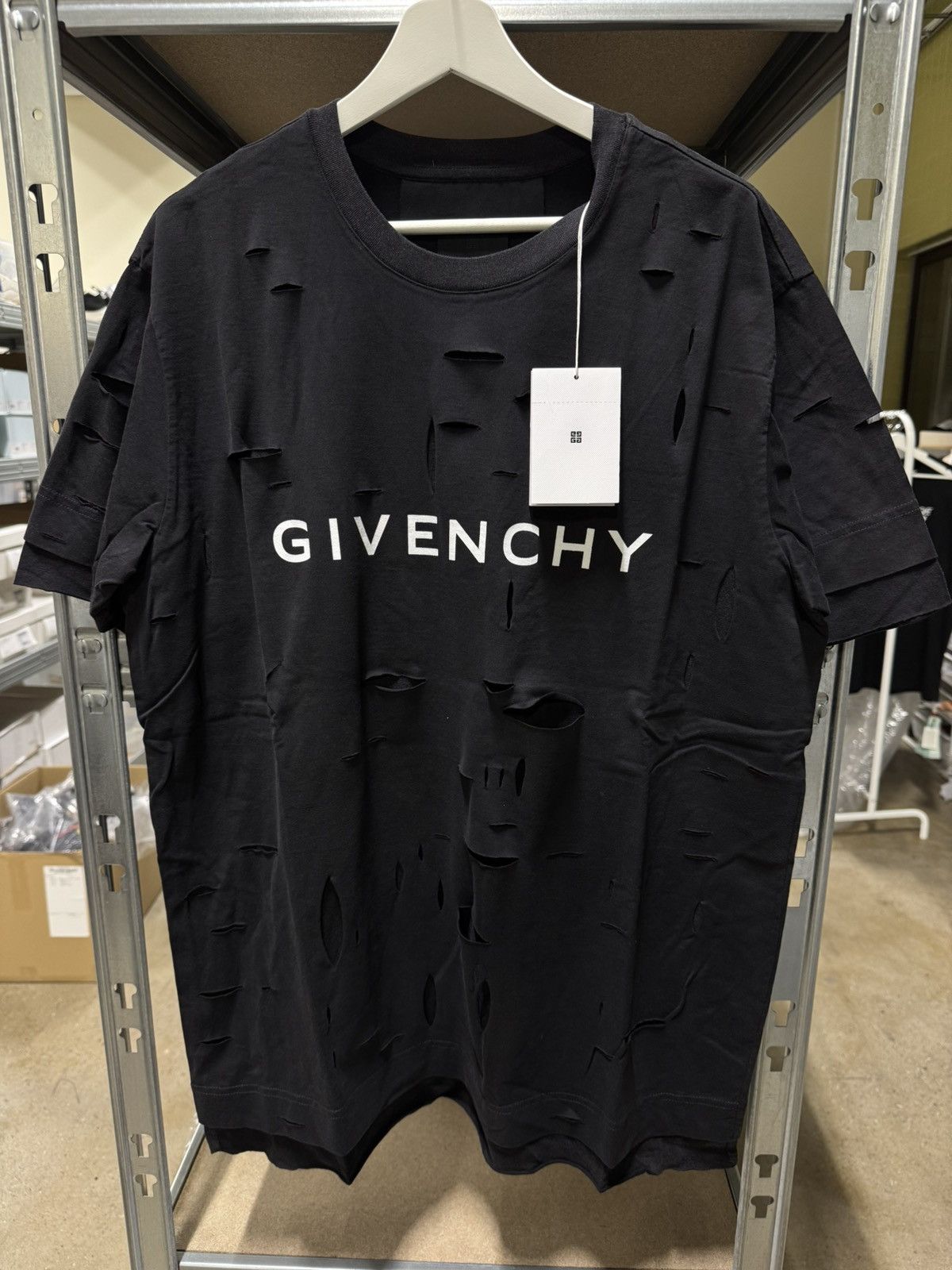 Givenchy Givenchy Oversized Cut Out T-Shirt NEW 900$ Size US S / EU 44-46 / 1 - 1 Thumbnail