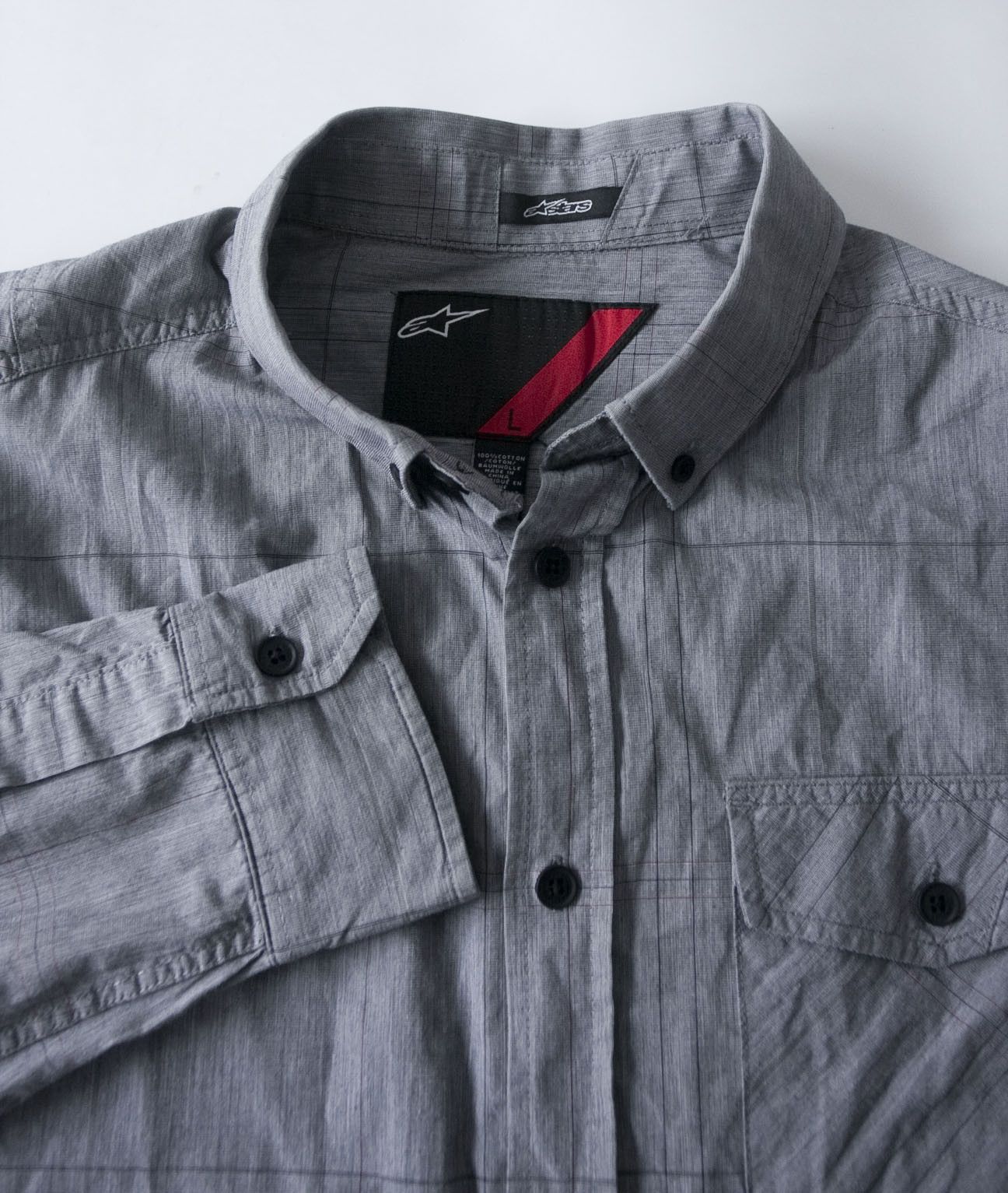 Alpinestars Alpinestars Shirt Button Size L Gray Size US L / EU 52-54 / 3 - 4 Thumbnail