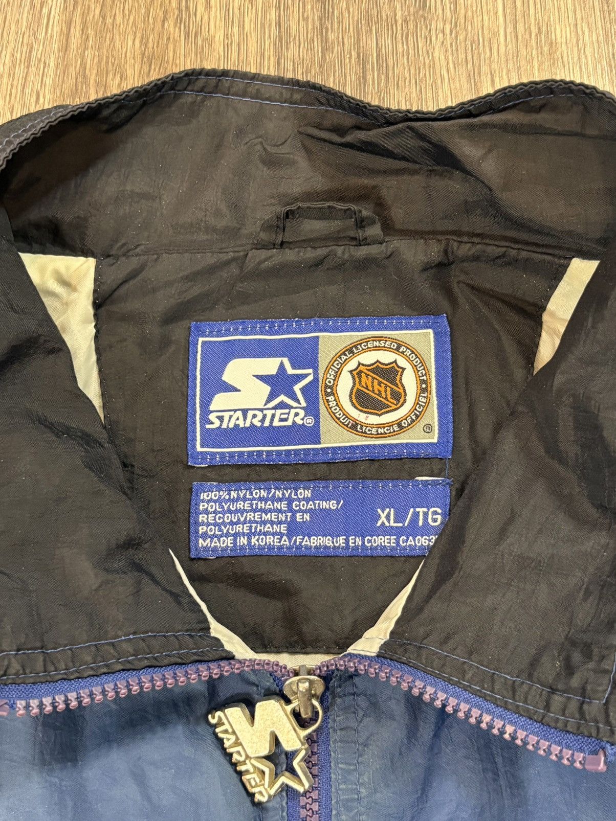 Starter NHL Toronto Maple Leafs 90s Starter Zip Up Windbreaker Size US XL / EU 56 / 4 - 5 Thumbnail
