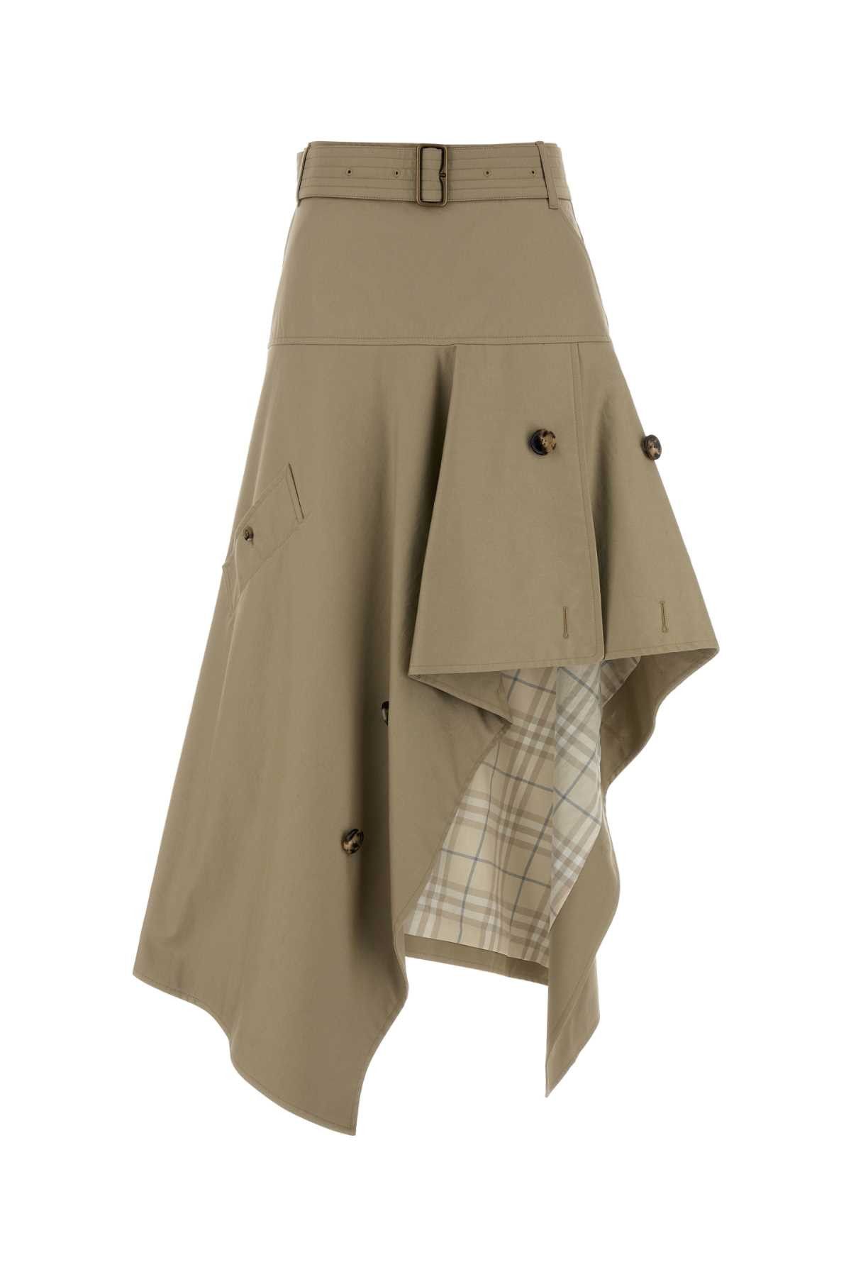 Cappuccino Gabardine Skirt, Women's (Size 28)