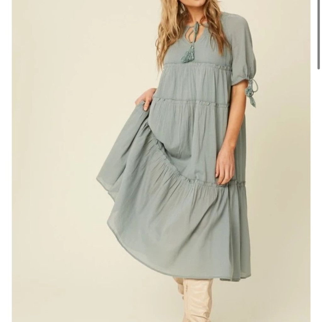 The Unbranded Brand Listicle Short Sleeved Midi Dress Size S / US 4 / IT 40 - 2 Thumbnail