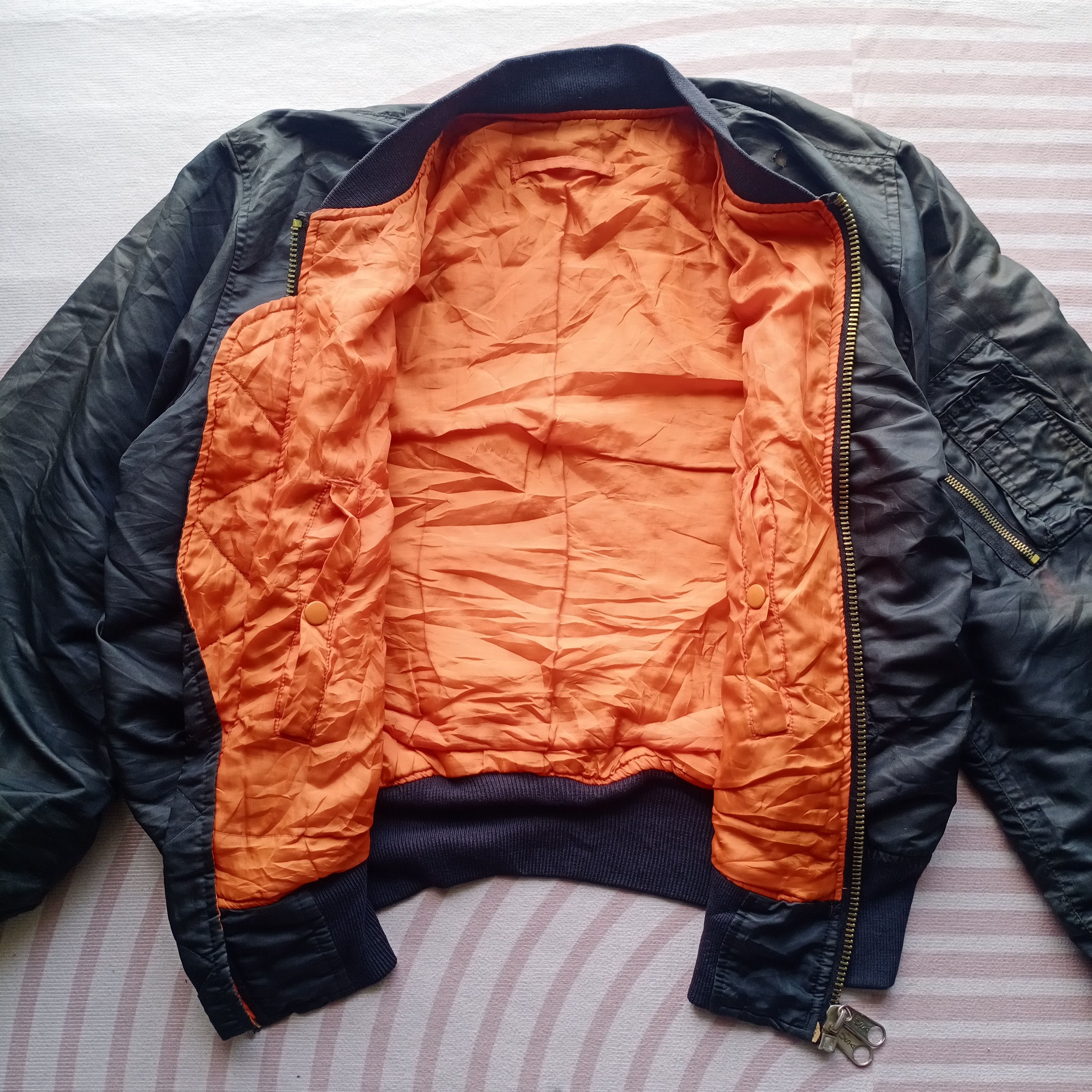 Vintage VTG MA-1 (USAF) Flyer's Intermediate Bomber Jacket USA 🇺🇸 Size US L / EU 52-54 / 3 - 10 Thumbnail