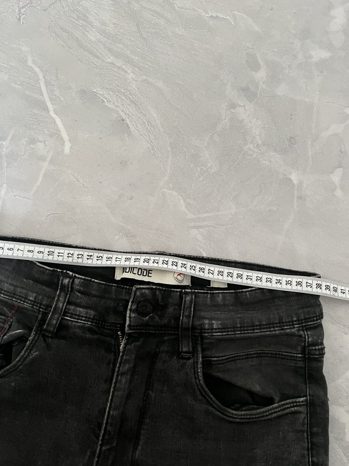 Japanese Brand Destroyed Washed Slim Heavy / Vintage Underground Swag 90s Size US 30 / EU 46 - 7 Thumbnail