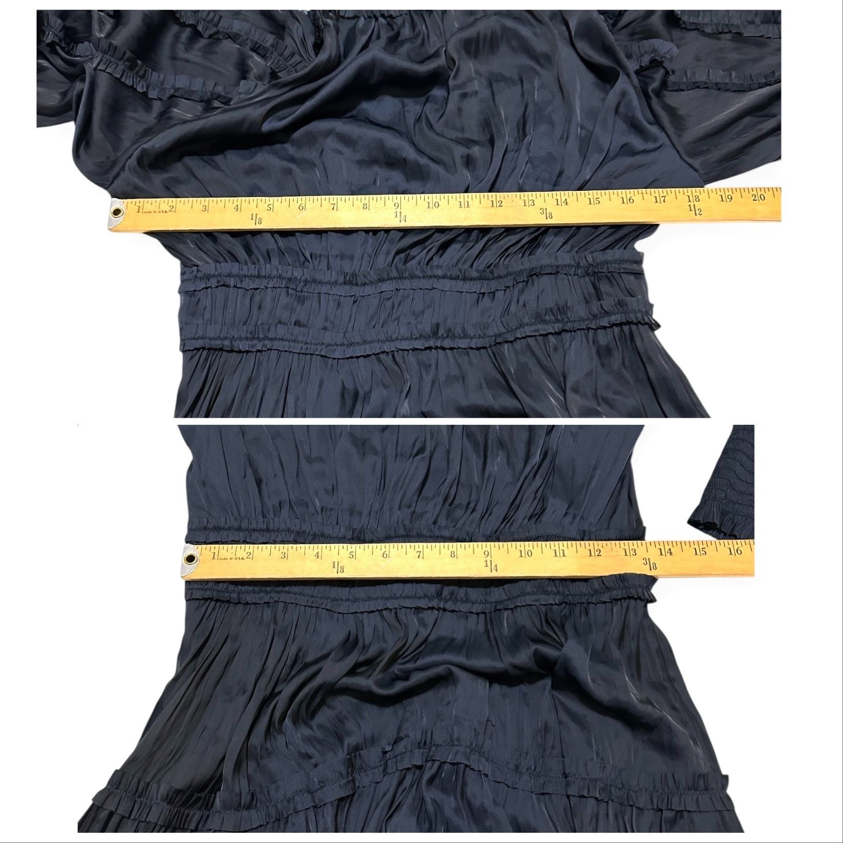 Ulla Johnson Ulla Johnson Gemma Plissé Mini Dress Midnight, Size 84NWT Size S / US 4 / IT 40 - 13 Thumbnail