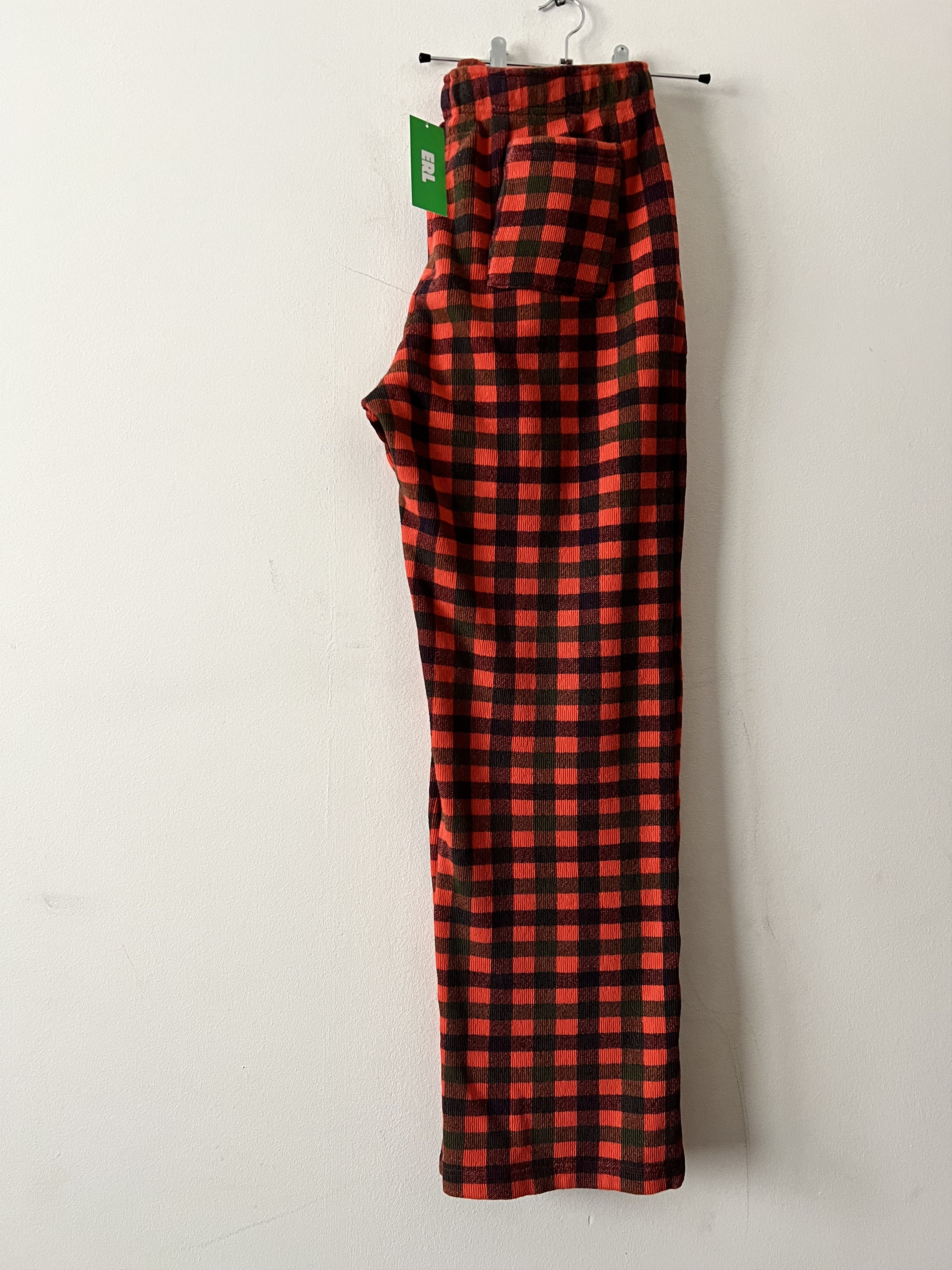 ERL Checked Fleece-Cotton Trousers Size US 32 / EU 48 - 6 Thumbnail