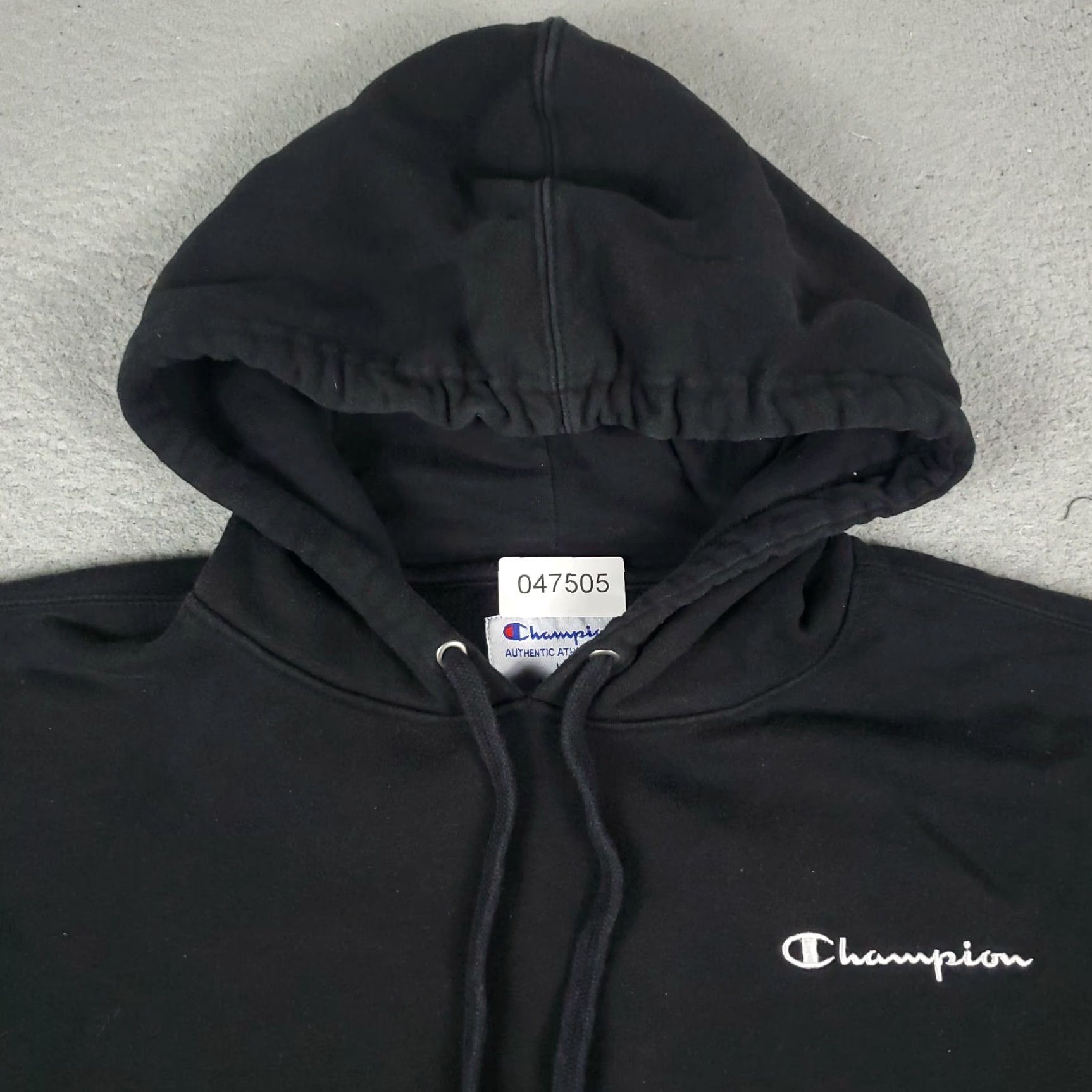 Champion Champion Hoodie Mens Large Black Pullover Sweatshirt Mock Neck Size US L / EU 52-54 / 3 - 2 Thumbnail