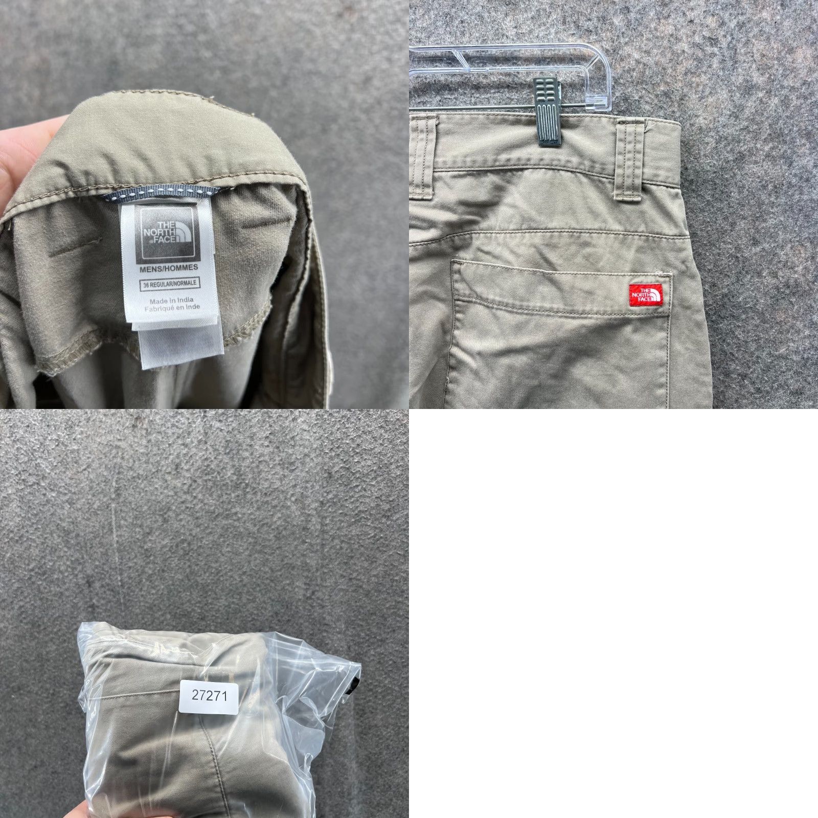 The North Face The North Face Pants Men 36 Beige Chino Flat Front Regular Waist 36 Inseam 30 Straight Pocket Solid Canvas Cotton Size US 36 / EU 52 - 8 Thumbnail