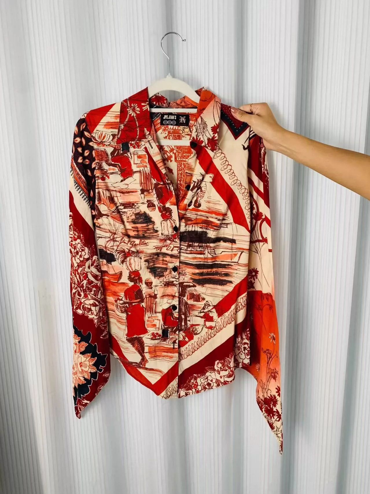 Jean Paul Gaultier Jean Paul Gaultier long-sleeved blouse Size US L / EU 52-54 / 3 - 1 Thumbnail