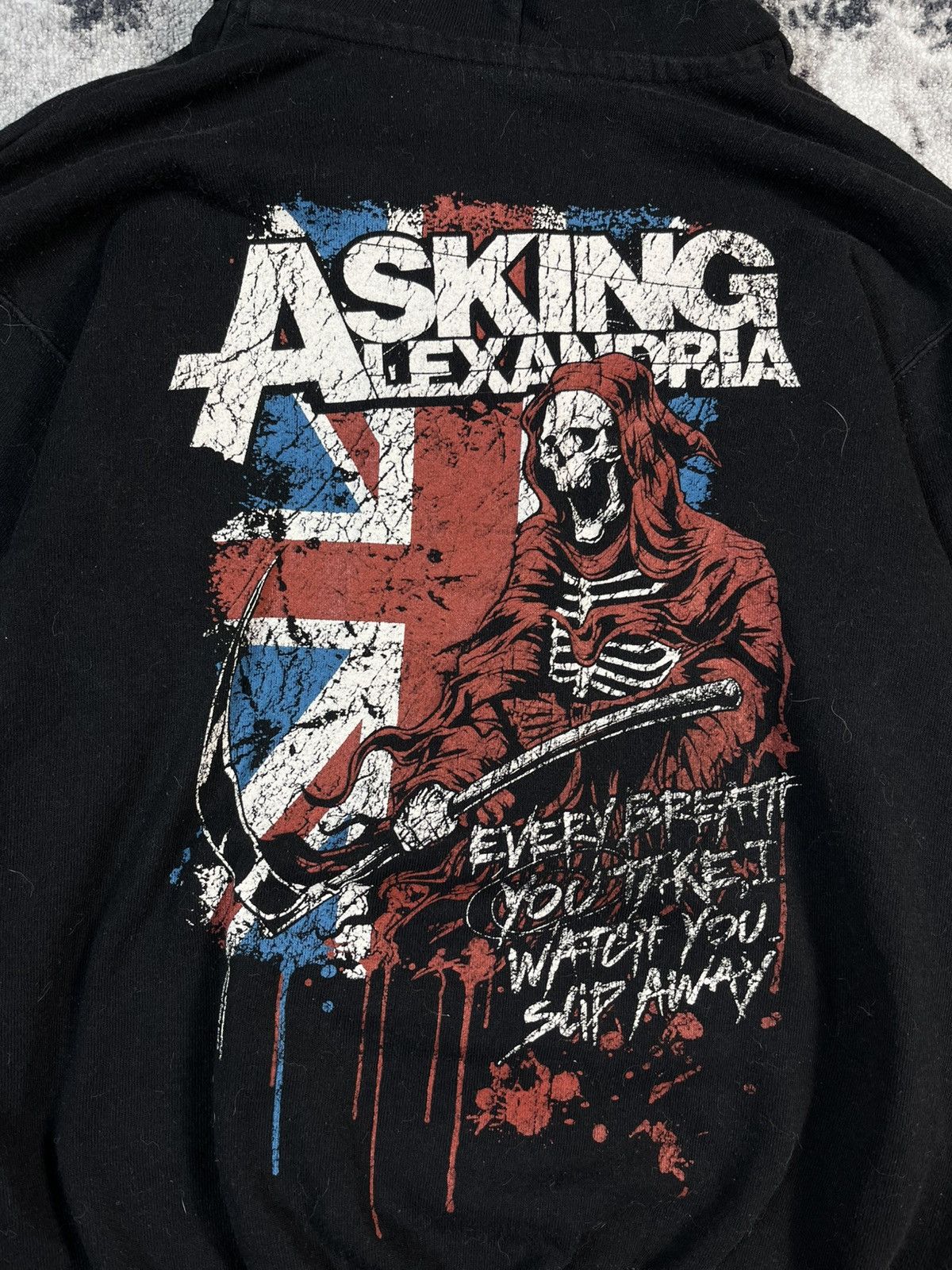 Band Tees Asking Alexandria Band Hoodie Zip Up Black Metal Size US M / EU 48-50 / 2 - 7 Thumbnail