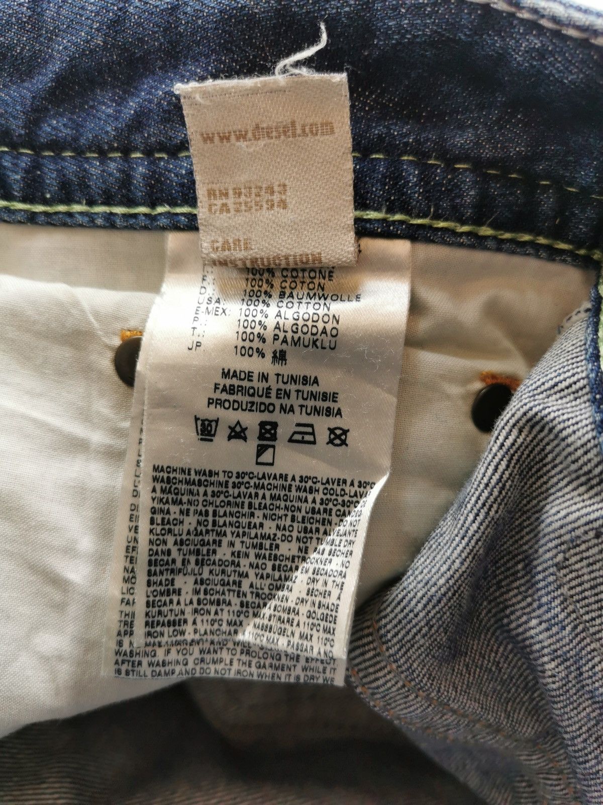 Diesel Diesel Thavar Distressed Denim Jeans Size US 31 - 7 Thumbnail