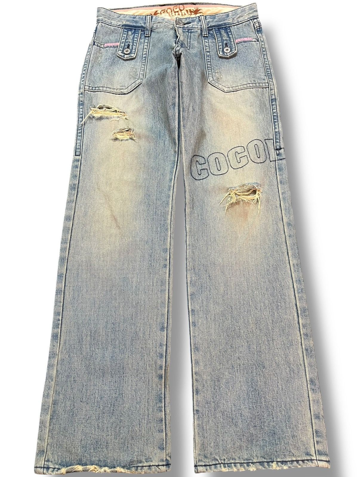 Hysteric Glamour Vintage Cocolulu Faded Mudwash Distressed Denim Size US 31 - 1 Thumbnail