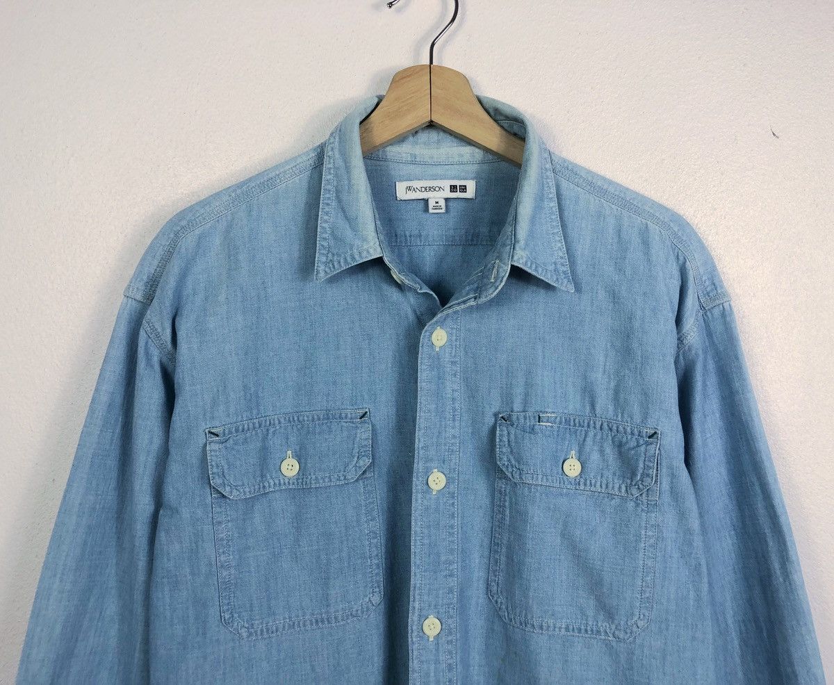 JW Anderson × Uniqlo Rare Uniqlo X J.W. Anderson Denim Button Ups Shirt Size US M / EU 48-50 / 2 - 2 Thumbnail