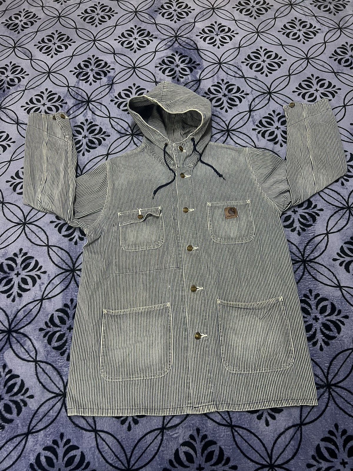 Carhartt Wip Carhartt WIP - Denim Jacket (hickory stripe) Size US XL / EU 56 / 4 - 14 Thumbnail