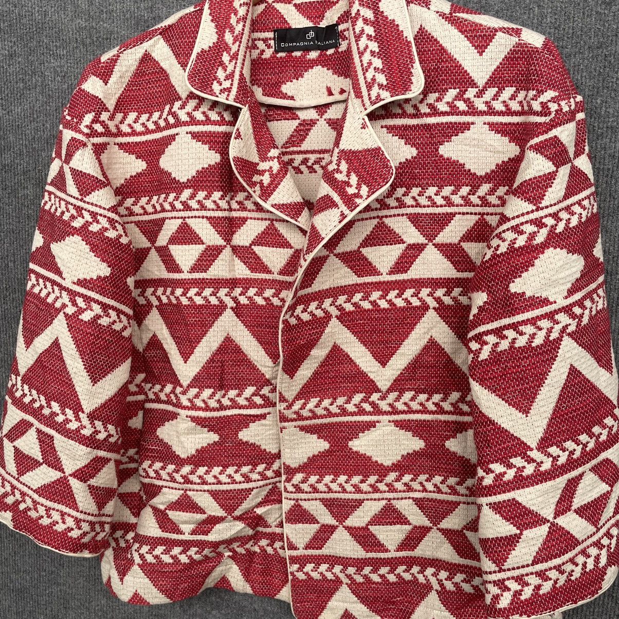 Other Compagnia Italiana Navajo Motive Cardigan Made in Italy Size M / US 6-8 / IT 42-44 - 2 Thumbnail