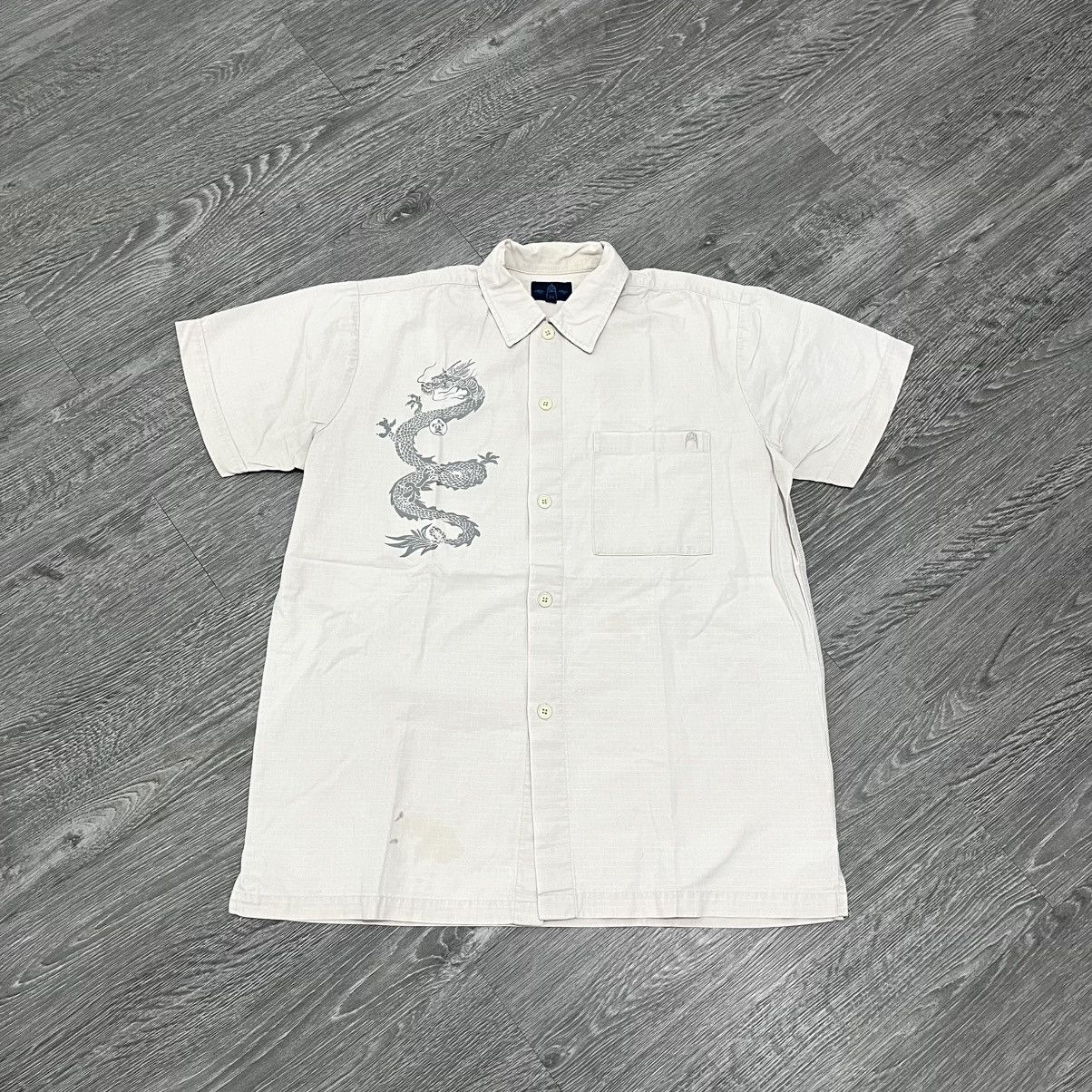 Japanese Brand Dragon Shirt By UENO SHOKAI Ripstop Material Size US L / EU 52-54 / 3 - 1 Thumbnail