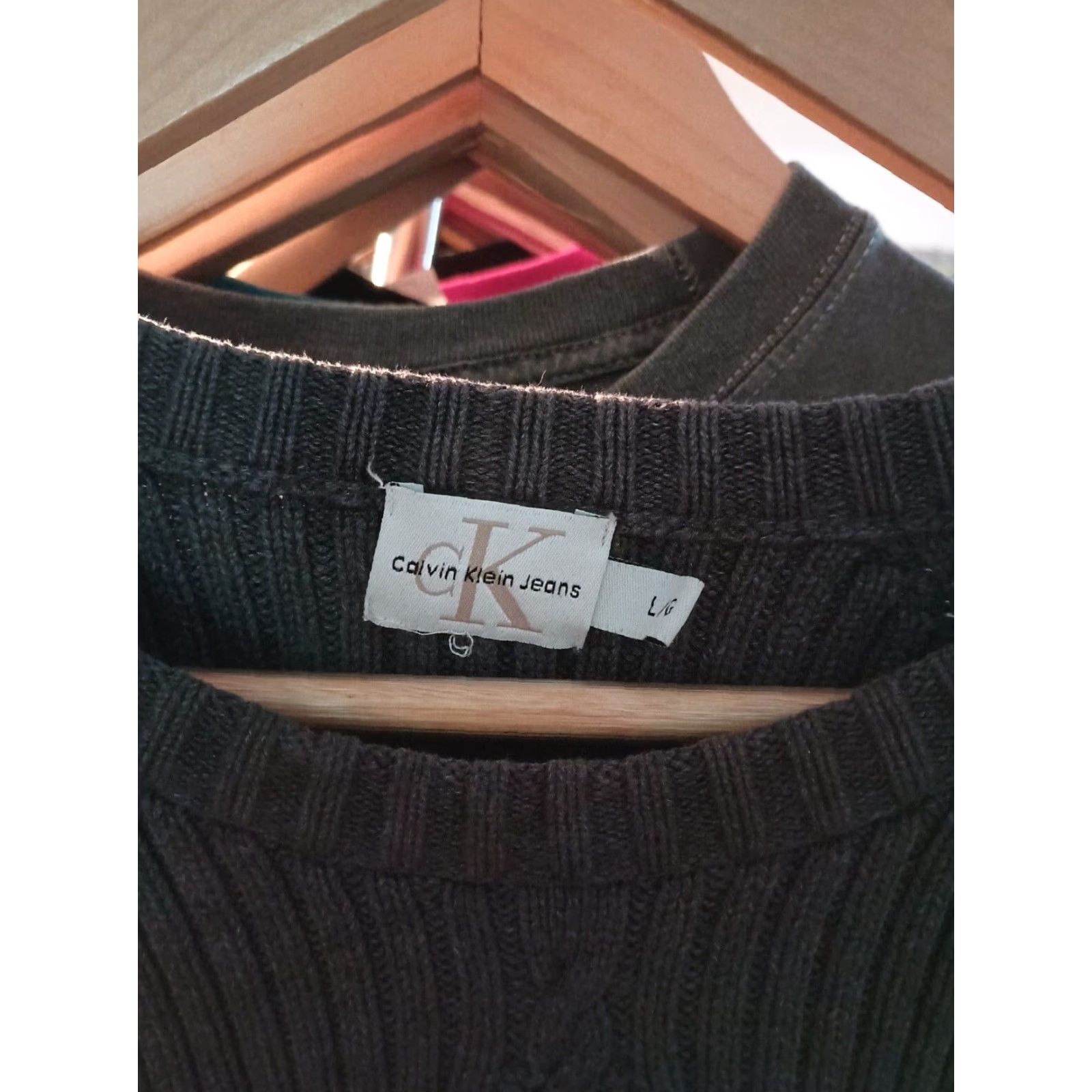 Calvin Klein VINTAGE Calvin Klein Jeans Ribbed Sweater Shirt? Size US L / EU 52-54 / 3 - 3 Thumbnail
