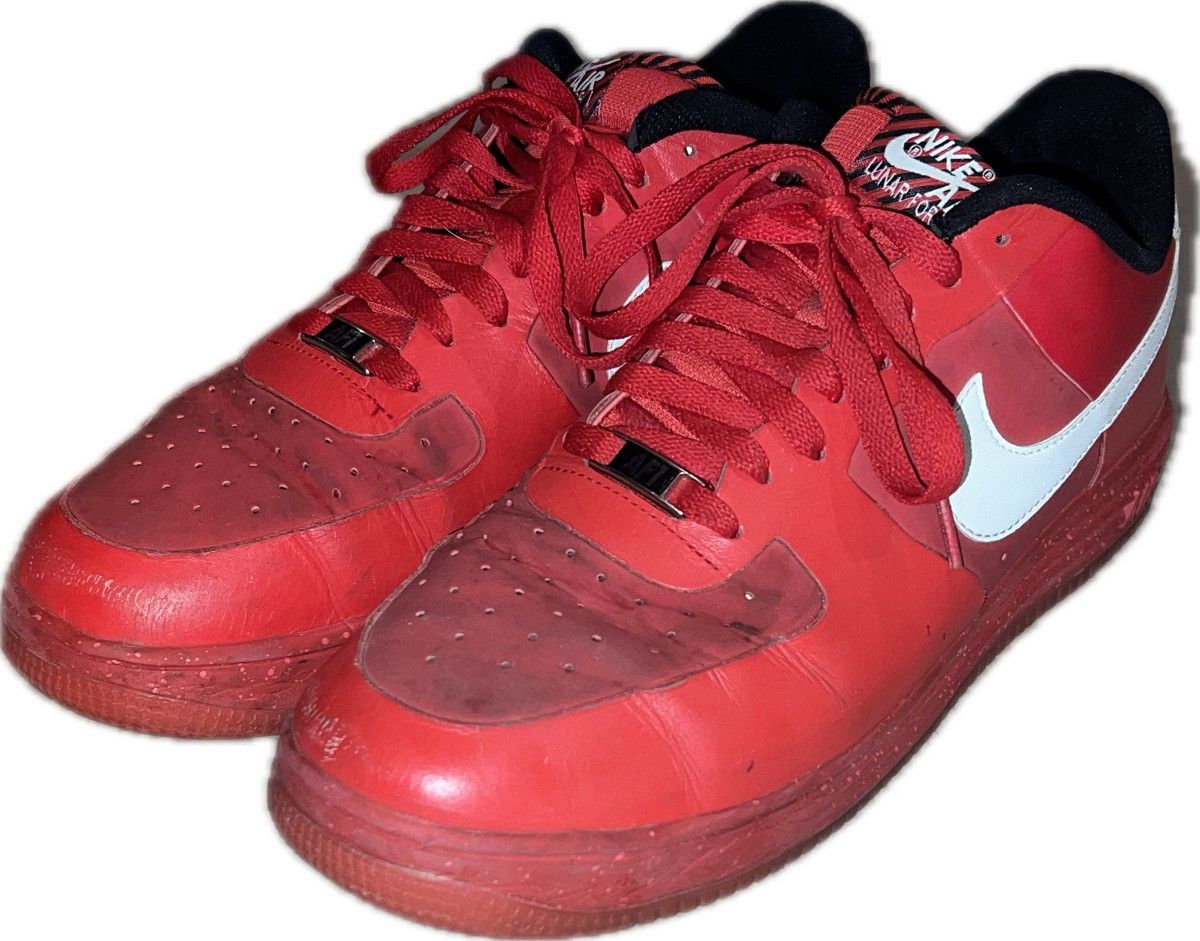 Nike [2013] Nike Lunar Force 1 "University Red" Size US 10.5 / EU 43-44 - 1 Thumbnail