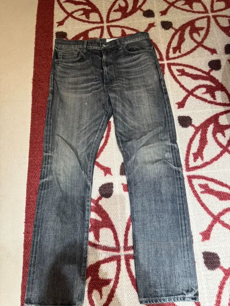 Neighborhood size L Heavyweight Basic Washed Denim Long Pa