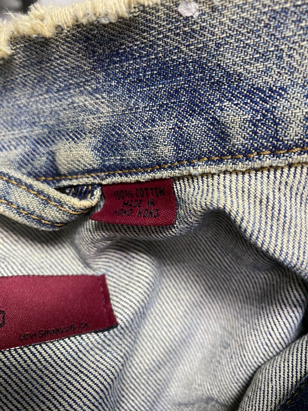 Levi's Distressed Levis red tab jeans jacket size L Size US L / EU 52-54 / 3 - 7 Thumbnail