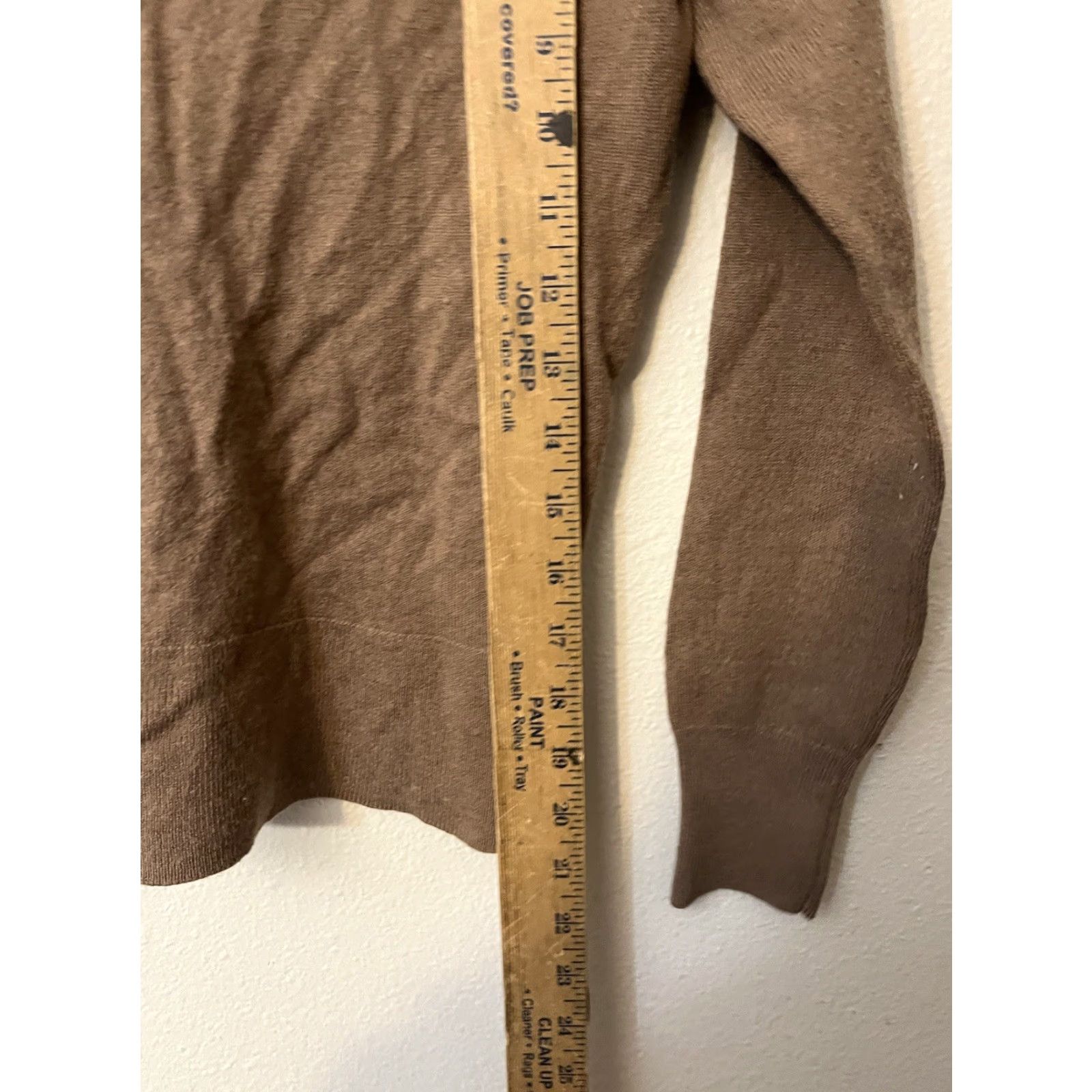 J.Crew J.CREW Sweater Brown M Merino Wool Blend Turtleneck Machine Washable Women's Pullover Slim Knit Wool Blend Casual Size M / US 6-8 / IT 42-44 - 4 Thumbnail