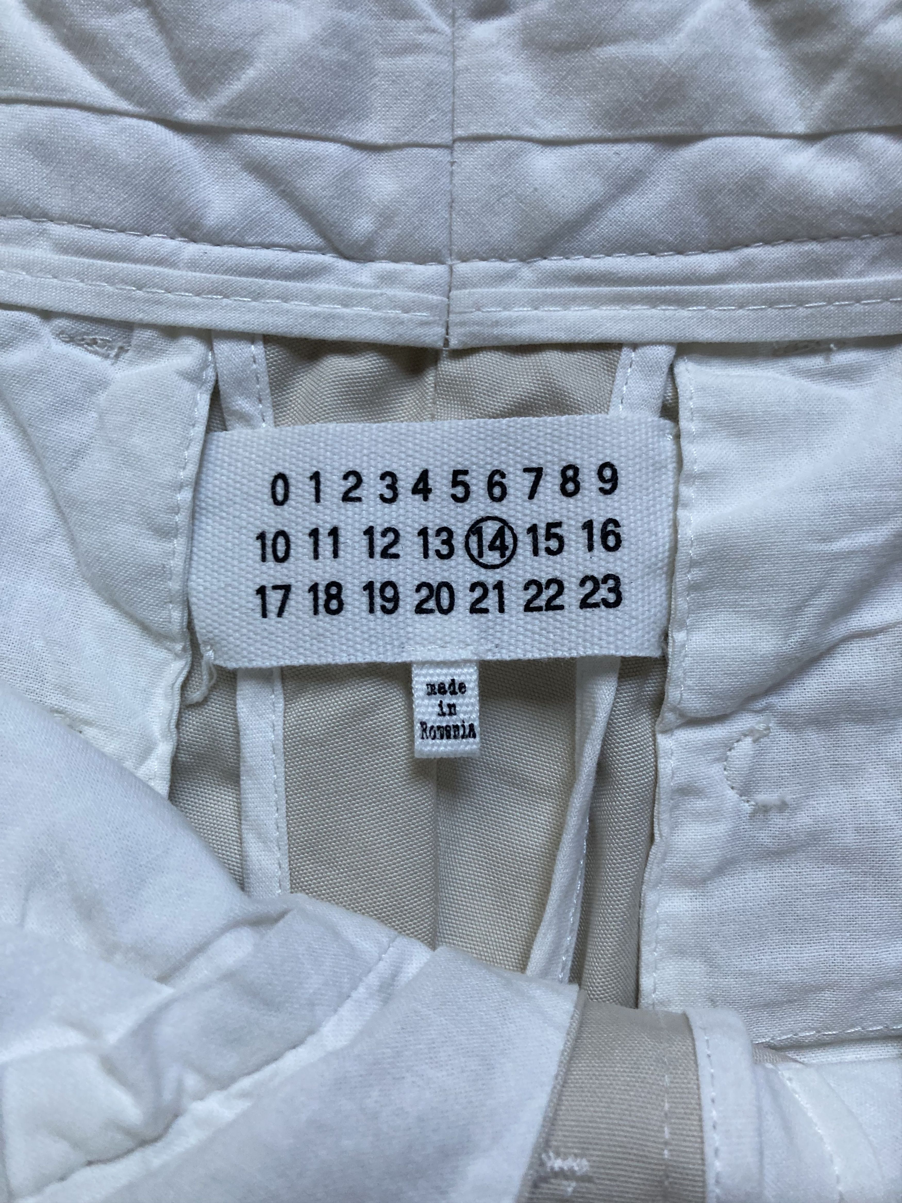 Maison Margiela SS21 Maison Margiela Cream Cotton Pants Size US 30 / EU 46 - 4 Thumbnail
