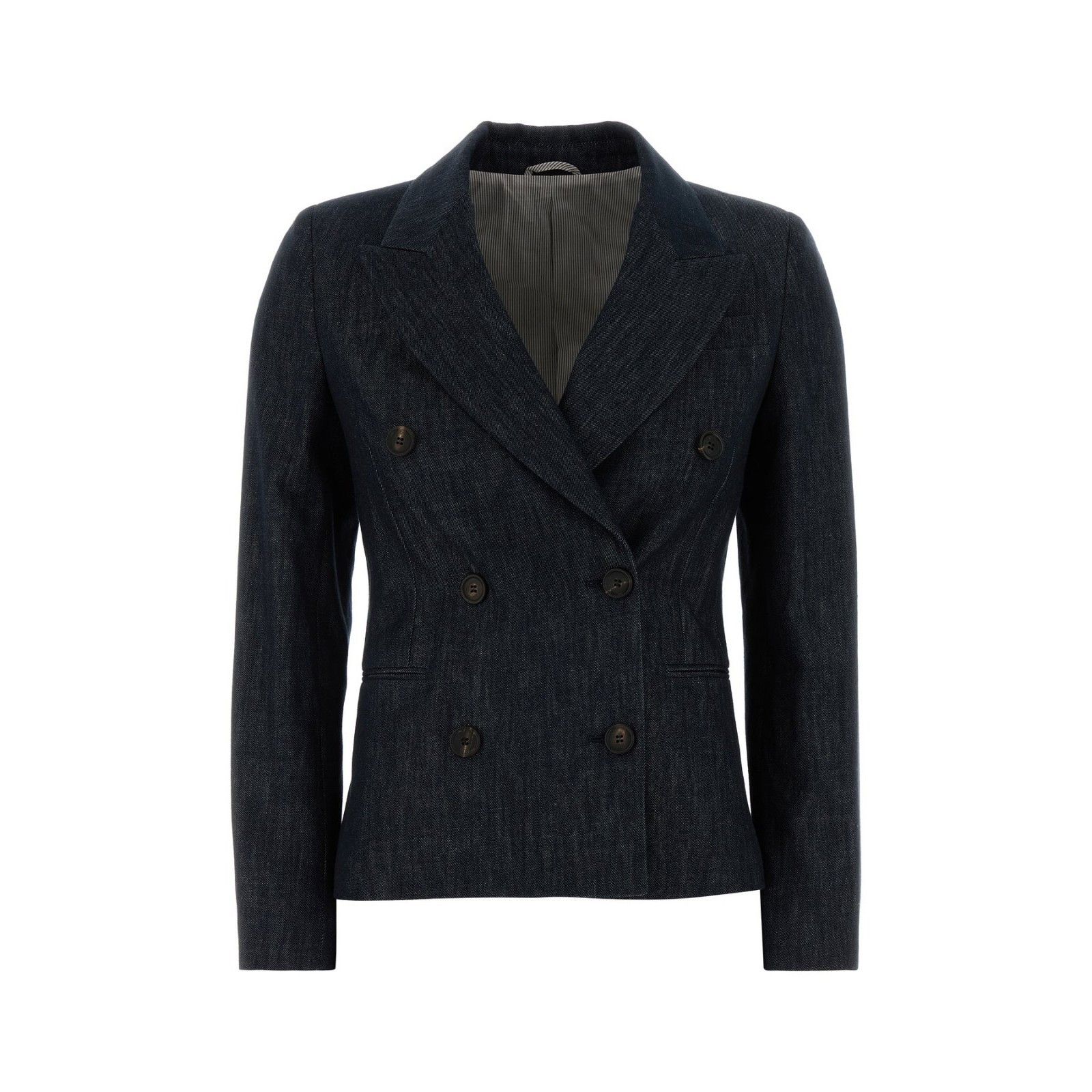 Brunello Cucinelli BRUNELLO CUCINELLI blue denim Blazer Jacket New & Authentic Size L / US 10 / IT 46 - 1 Thumbnail