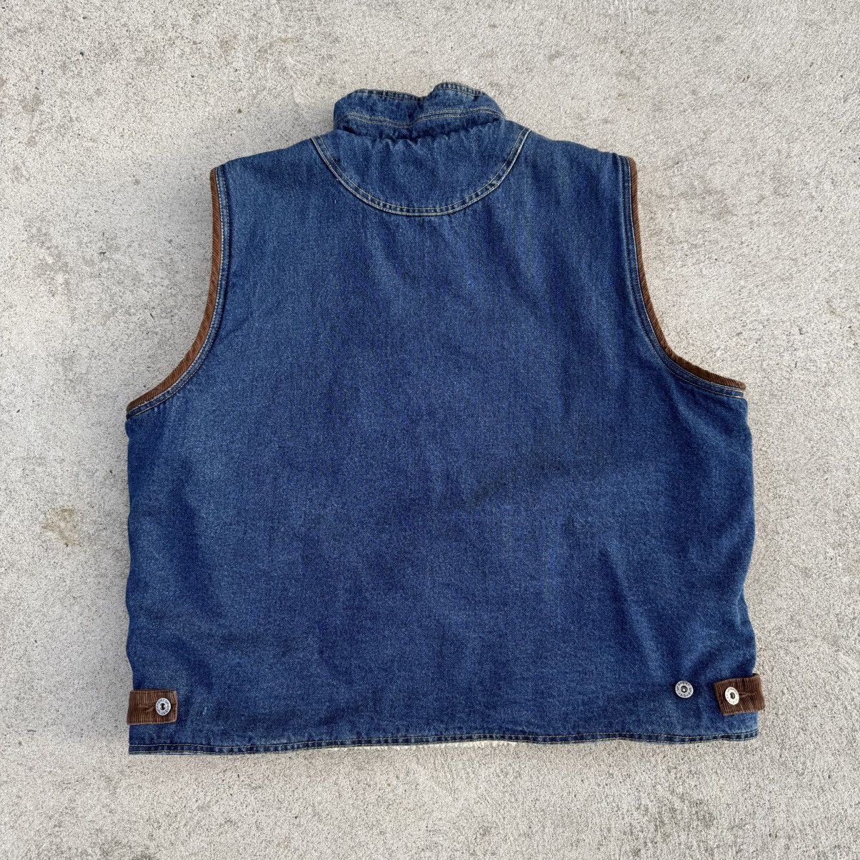 Wrangler Wrangler Hero Denim Sherpa Lined Vest Brown Corduroy Trim Size US XL / EU 56 / 4 - 8 Thumbnail