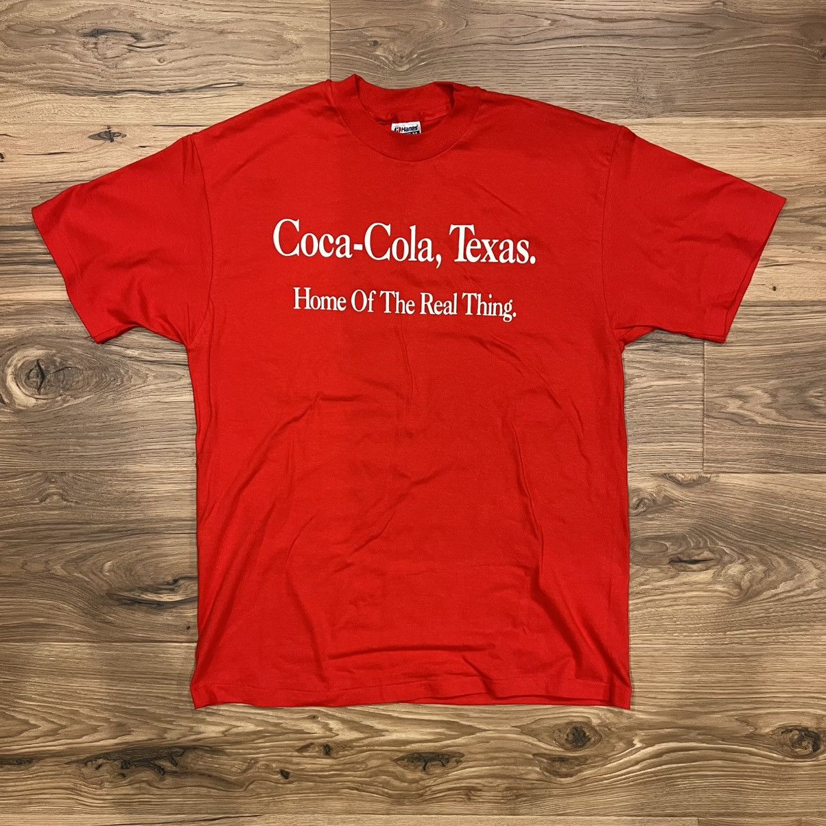 Hanes Vintage Coca-Cola Texas T Shirt Large Red Size US L / EU 52-54 / 3 - 1 Thumbnail