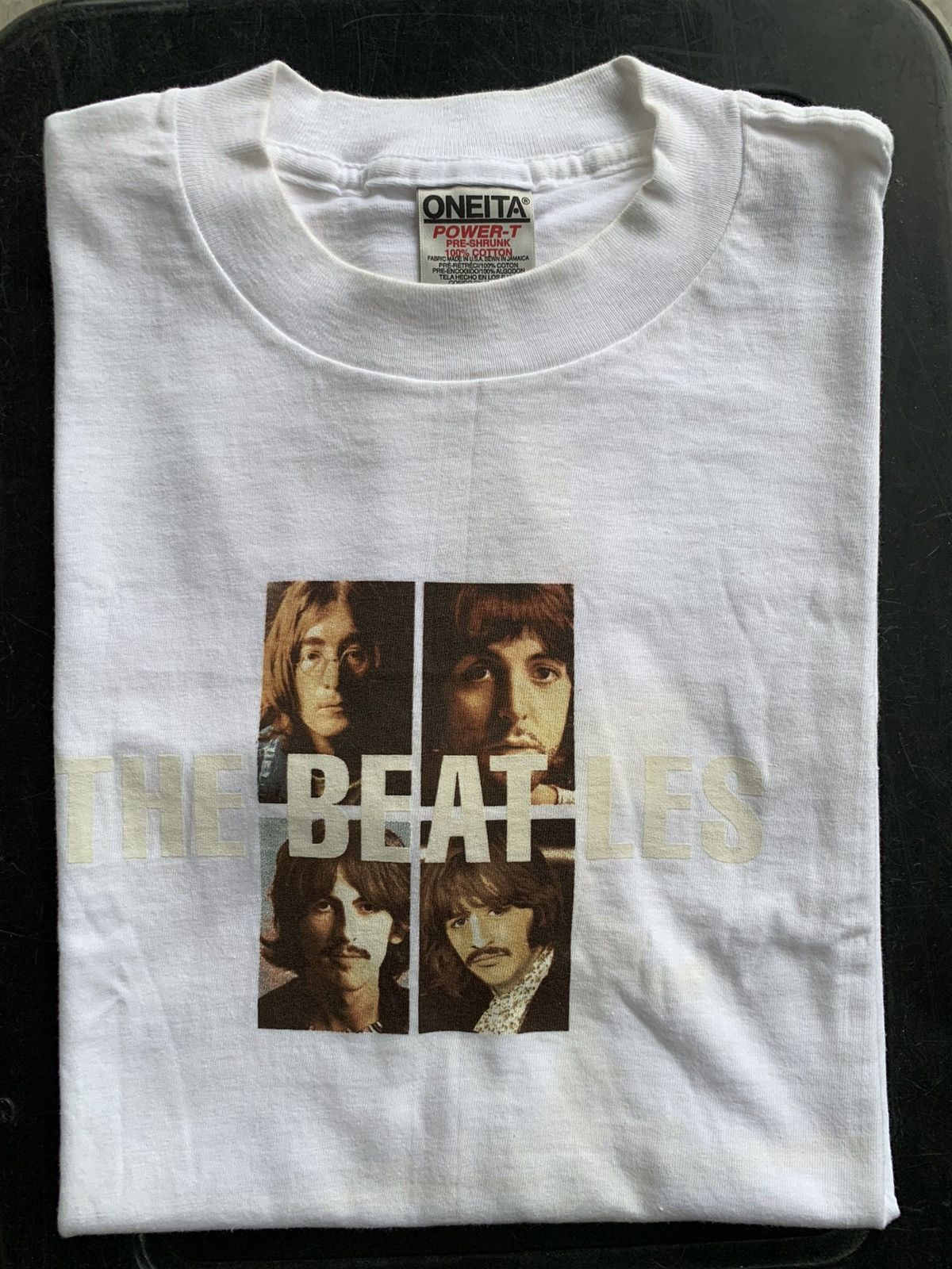 Band Tees × Vintage VINTAGE 90s THE BEATLES WHITE ALBUM T- SHIRT Size US L / EU 52-54 / 3 - 22 Thumbnail