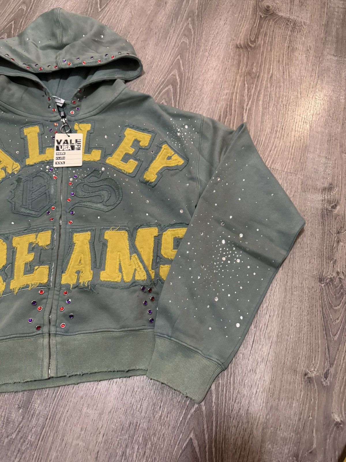 Vale Vale Forever Bank Zip Up Hoodie - Green - Size Medium Size US M / EU 48-50 / 2 - 3 Thumbnail