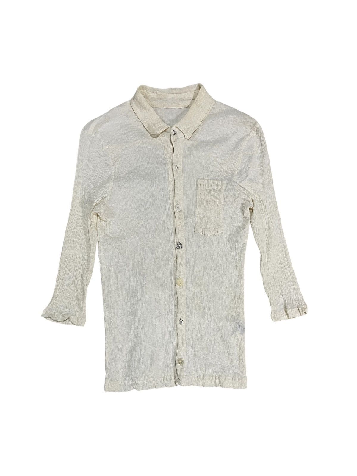 Tsumori Chisato 1990s TSUMORI CHISATO ISSEY MIYAKE PLEATED BUTTON BLOUSES Size XS / US 0-2 / IT 36-38 - 1 Thumbnail