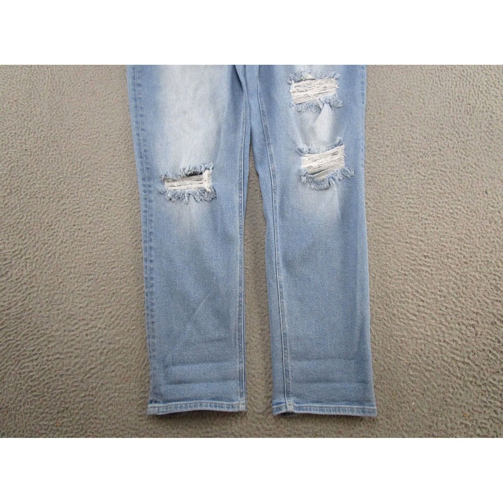 Vintage KanCan Jeans Distressed Straight Denim Blue 5-Pocket Plus 18 Medium Wash Womens Shoes? Size 40" / US 18 - 2 Thumbnail