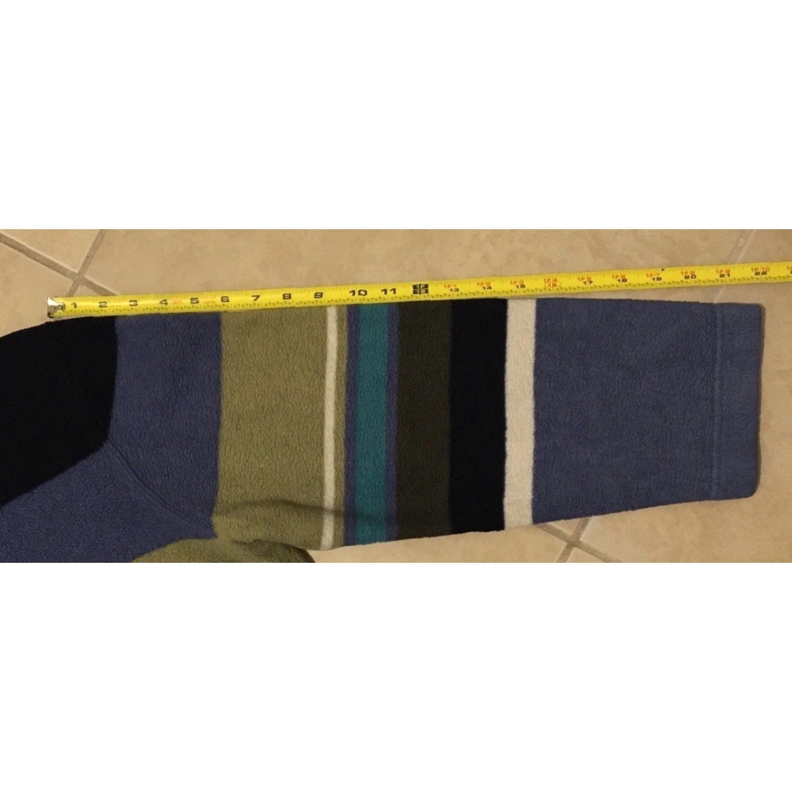 Vintage Vtg 90s Faded Striped Mock Neck Boxy Sweatshirt XL Blue Hoodie Women Pullover 80s 90s Grunge Surf Skate Vaporwave Vintage-style Size XL / US 12-14 / IT 48-50 - 8 Thumbnail